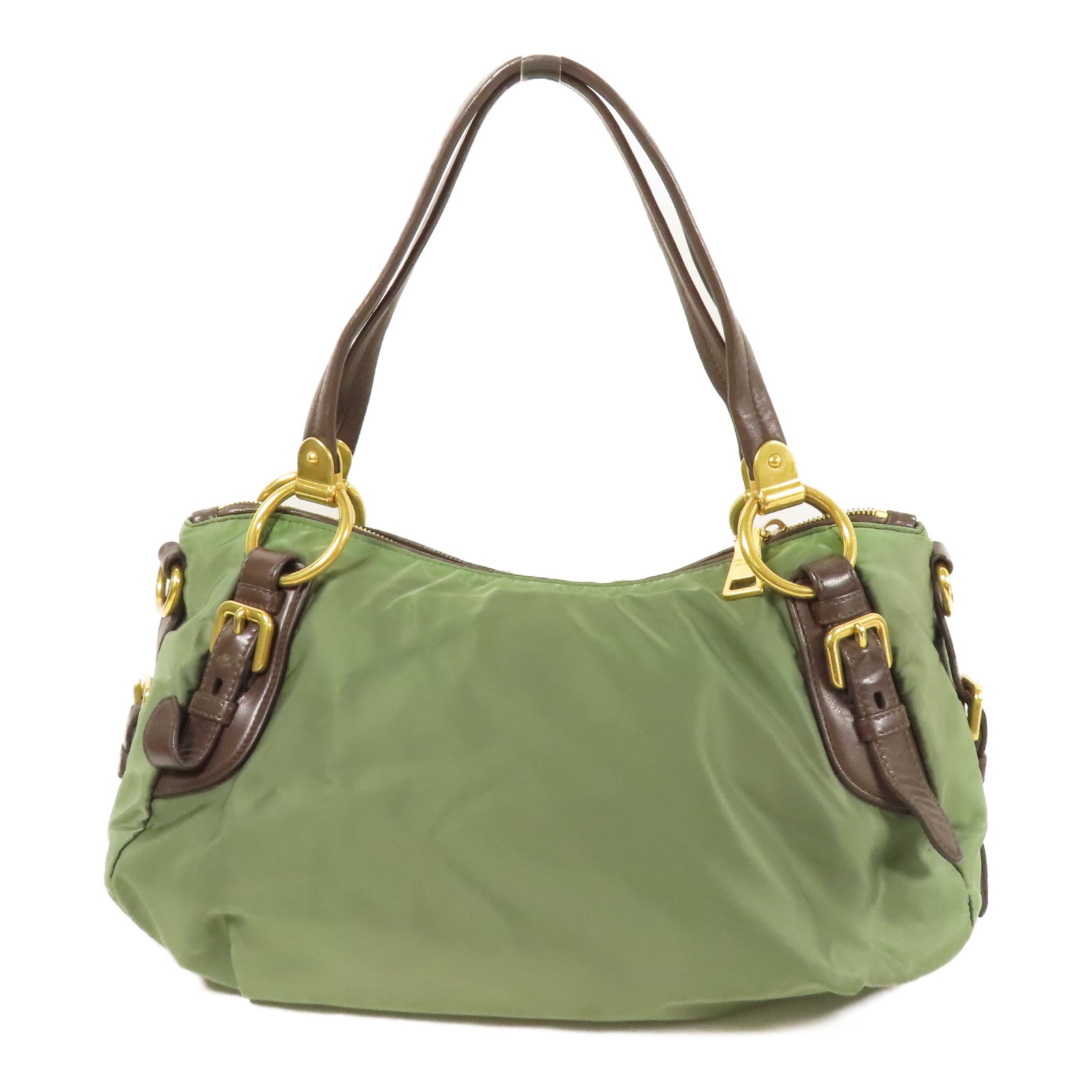 PRADA 尼龍Shoulder Bag金扣手挽肩背兩用袋