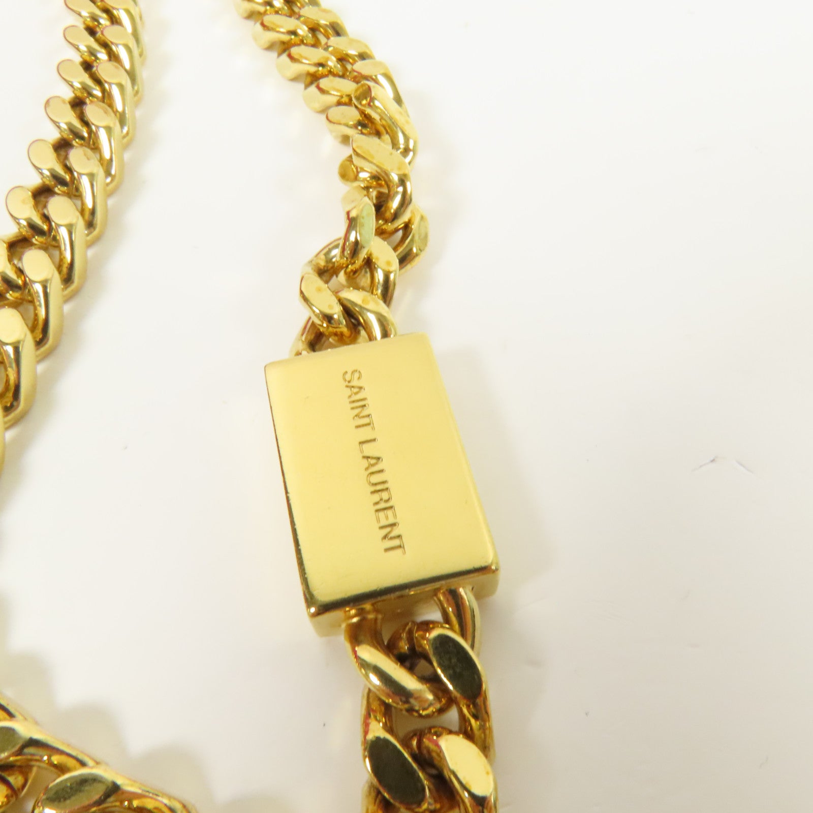 SAINT LAURENT 牛皮皮革Kate金扣鏈帶肩背袋