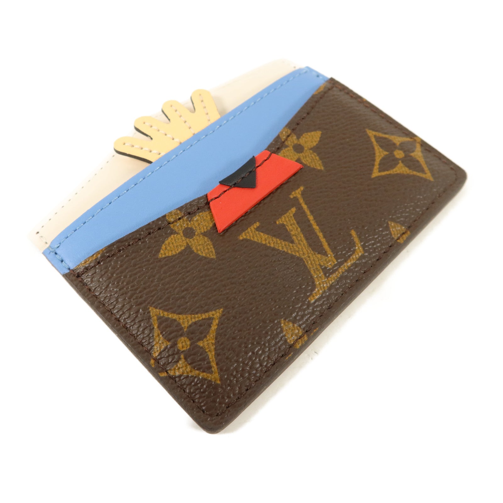 LOUIS VUITTON Monogram Tribal Mask Card Holder卡片套