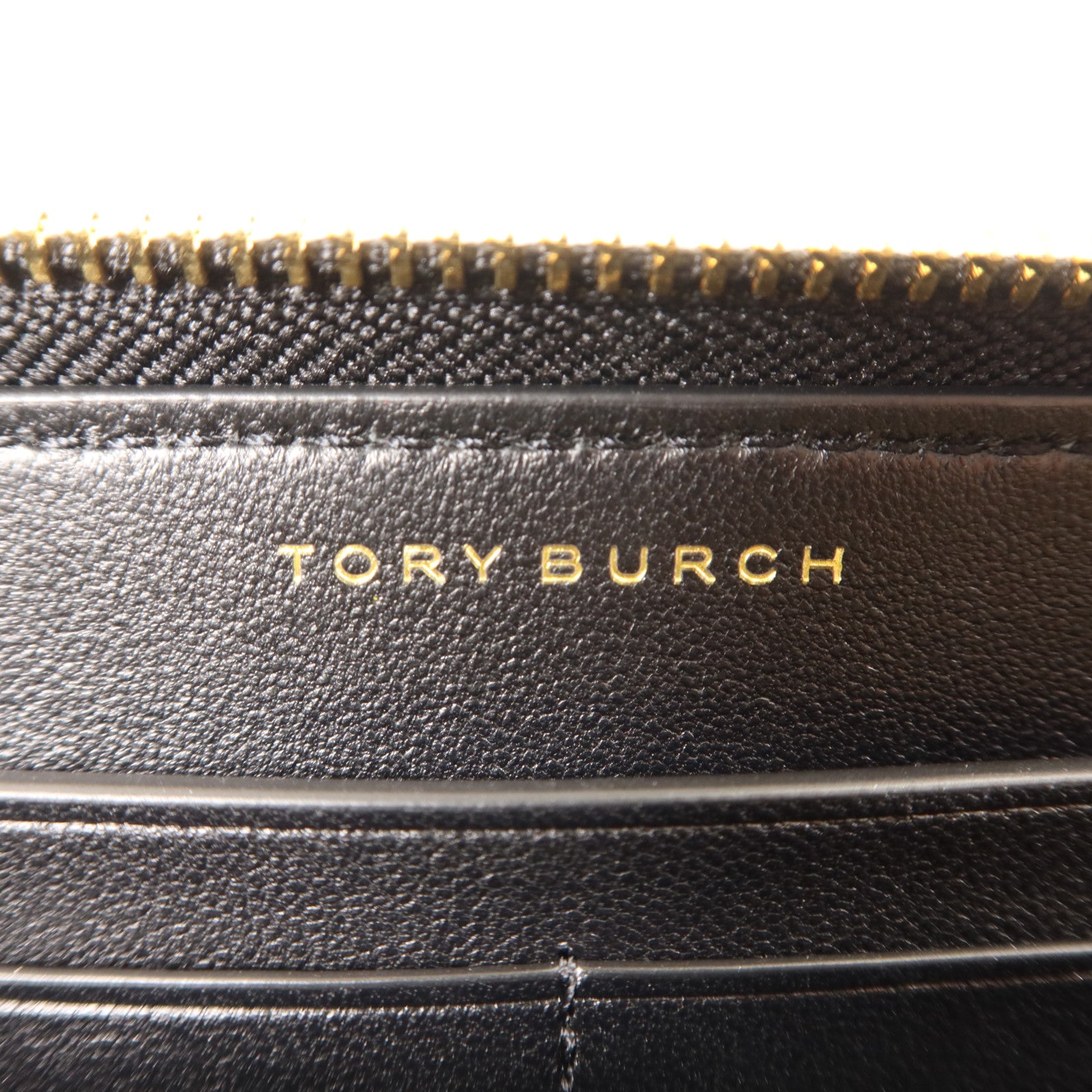 Tory Burch 牛皮皮革Long Round Wallet金扣長錢包