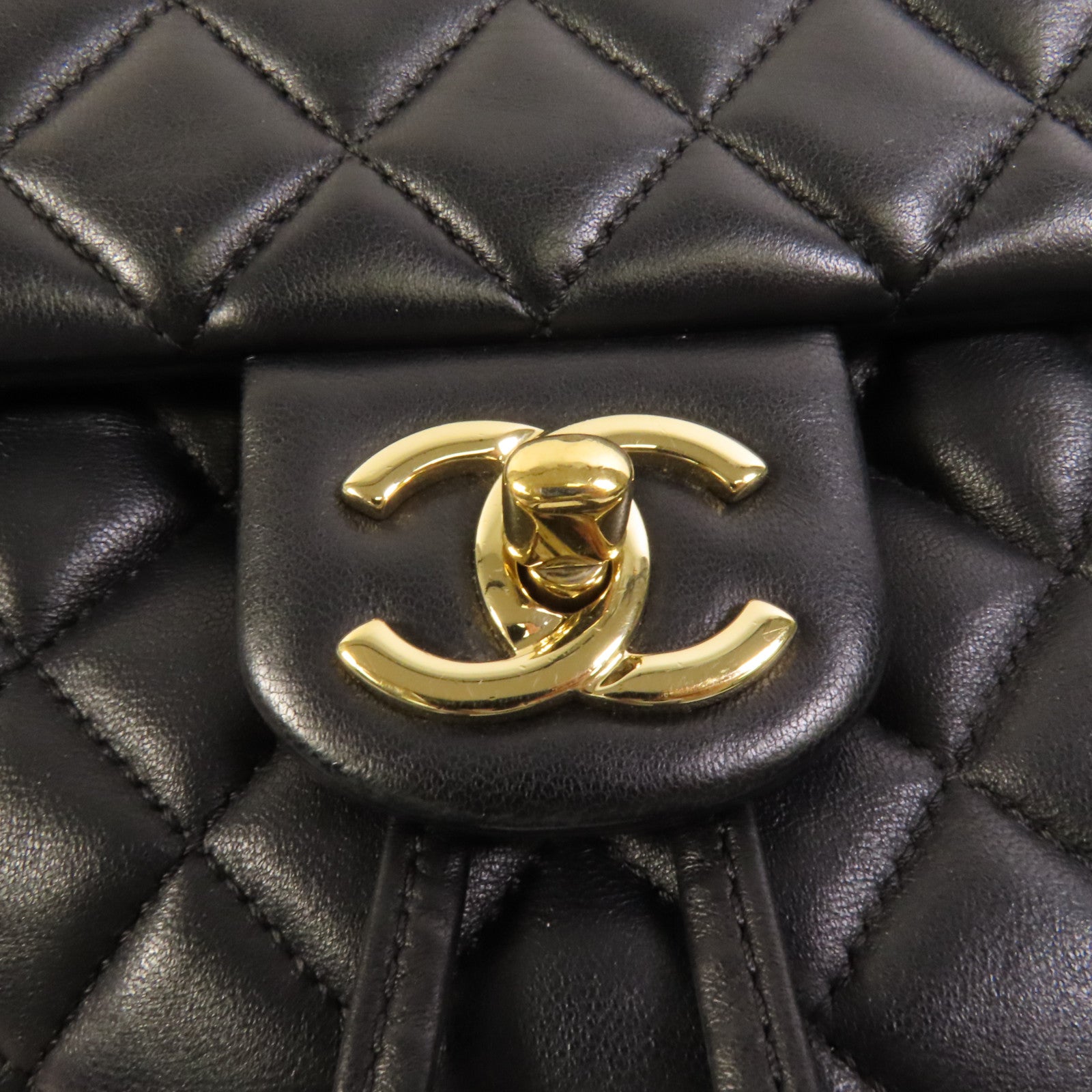 CHANEL 【激減優惠】羊皮皮革Backpack金扣背包