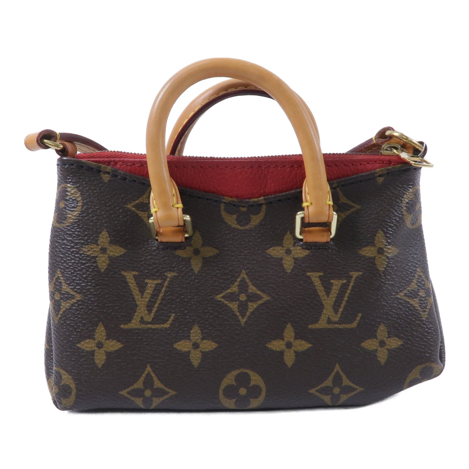 LOUIS VUITTON Monogram Nano Pallas手挽肩背兩用袋
