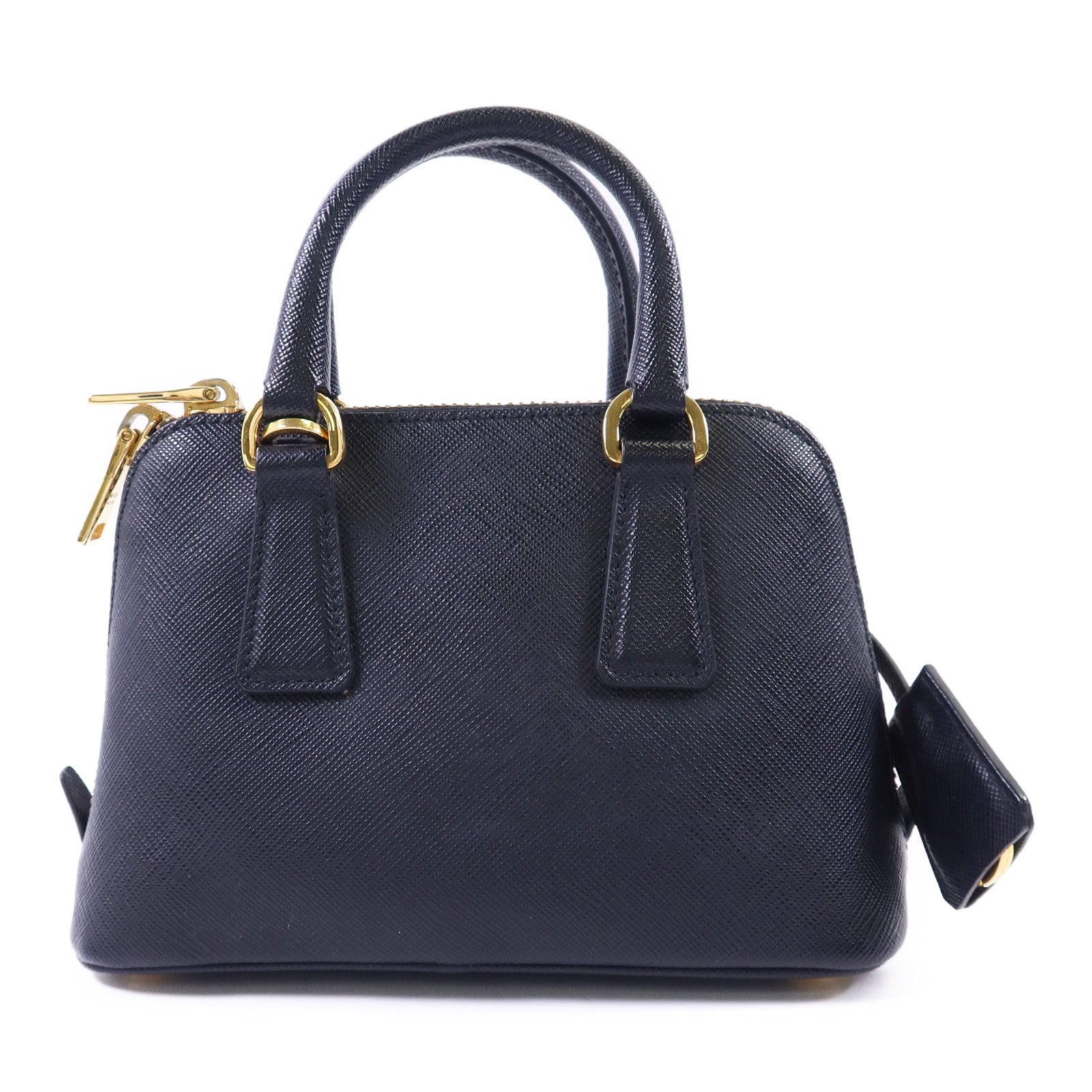 PRADA Saffiano皮革2 Way Shoulder金扣手挽肩背兩用袋