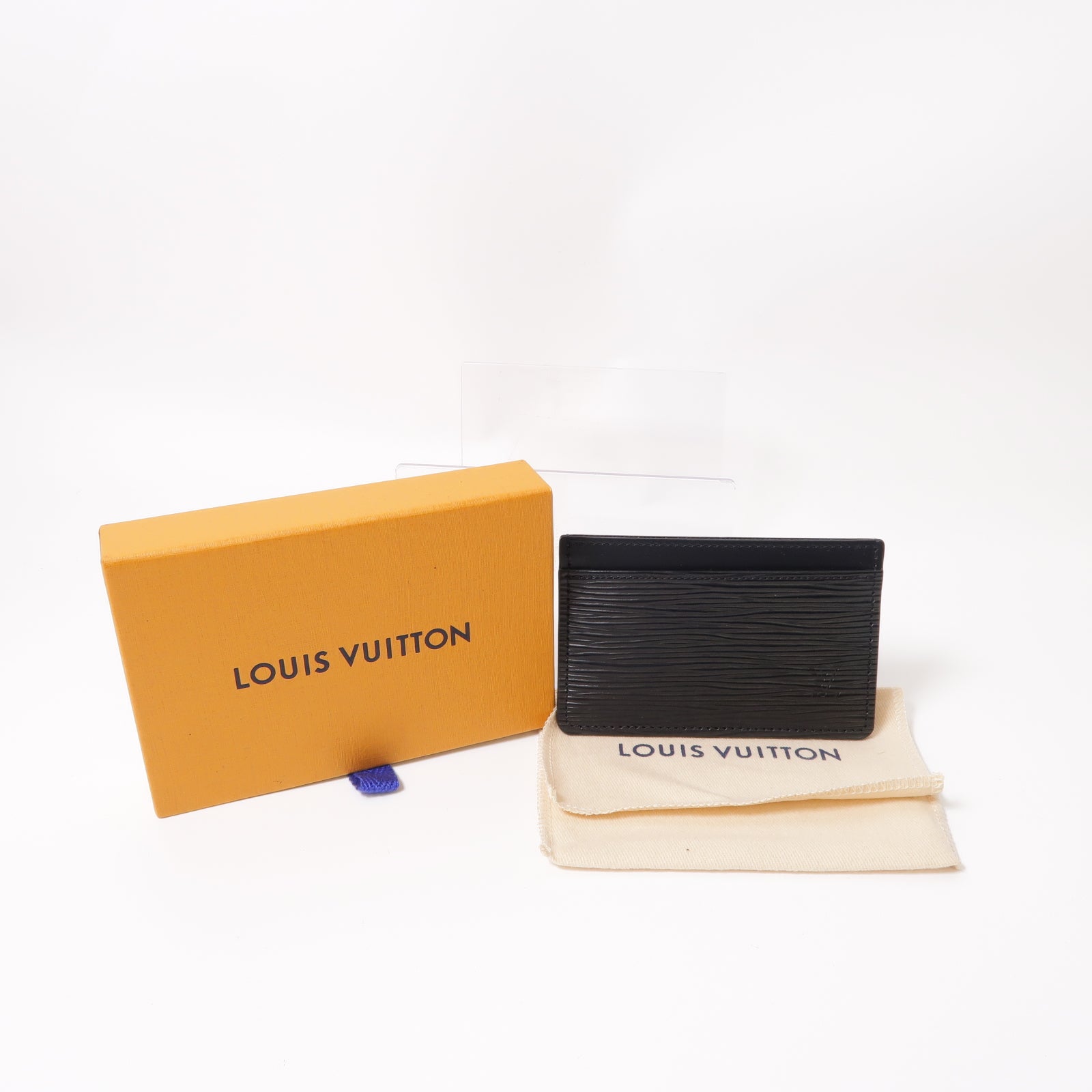 LOUIS VUITTON 【激減優惠】Epi Card Case卡片套黒色