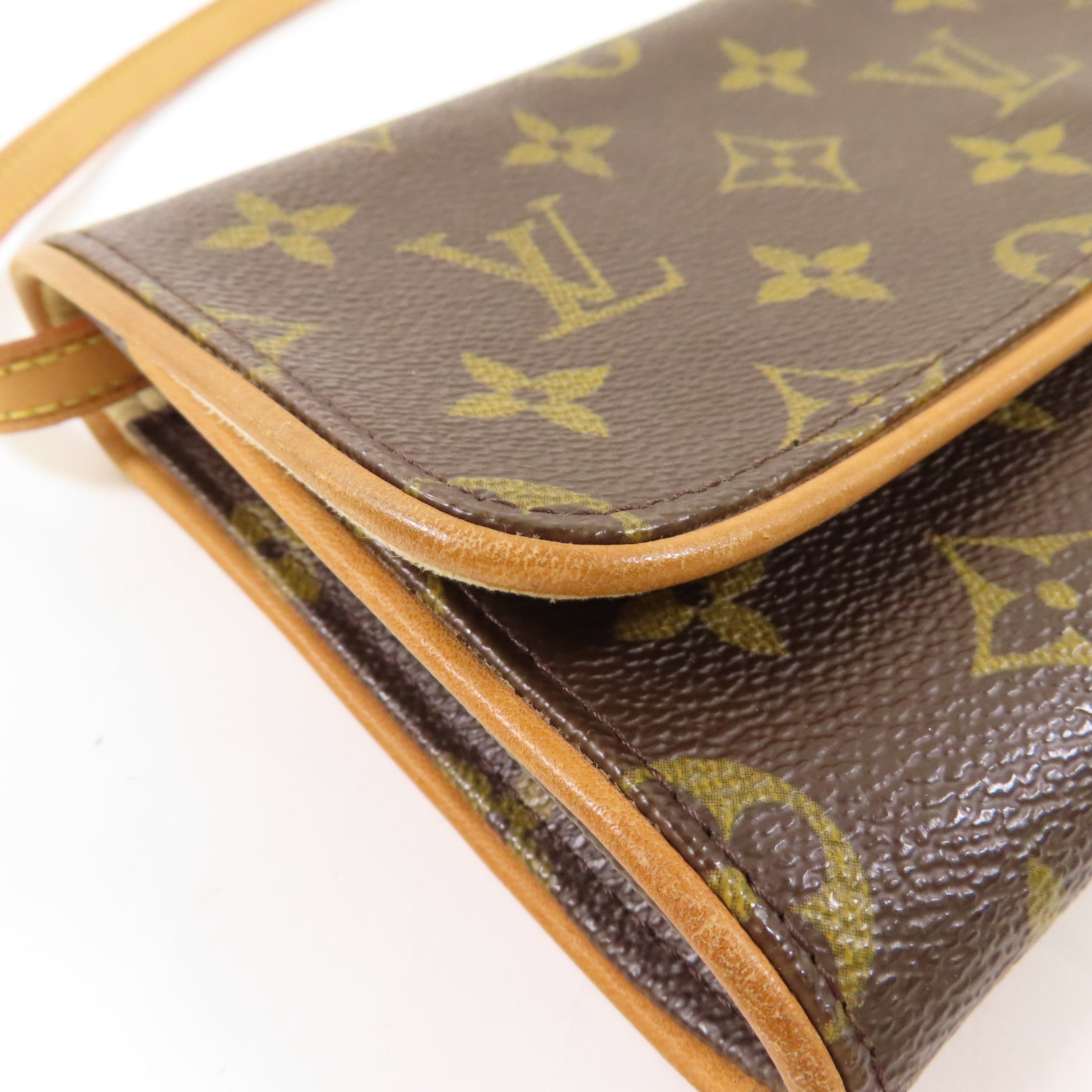 LOUIS VUITTON Monogram Pochette Twin GM金扣肩背袋