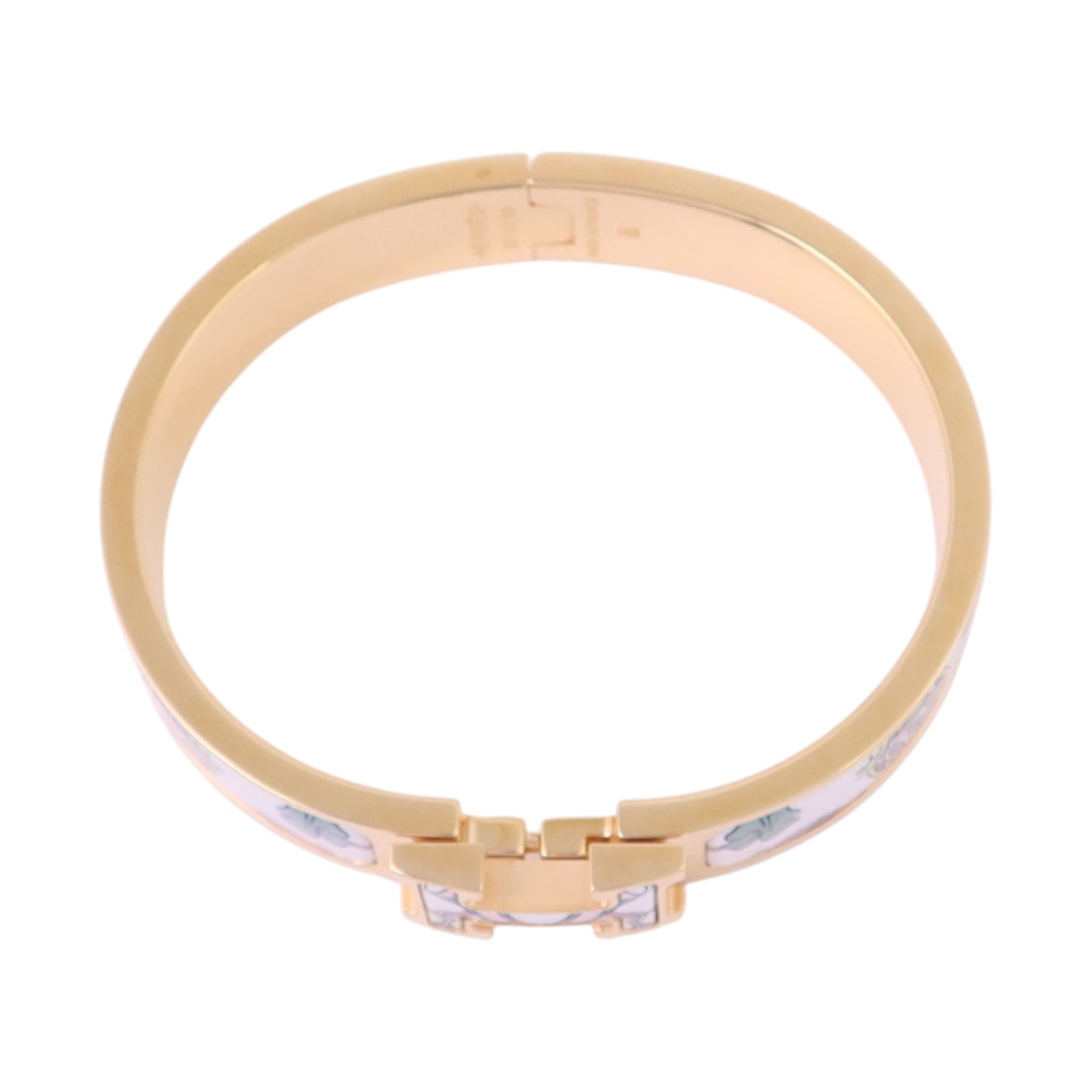 HERMES 金屬/琺瑯Clic H Bracelet金扣手鏈