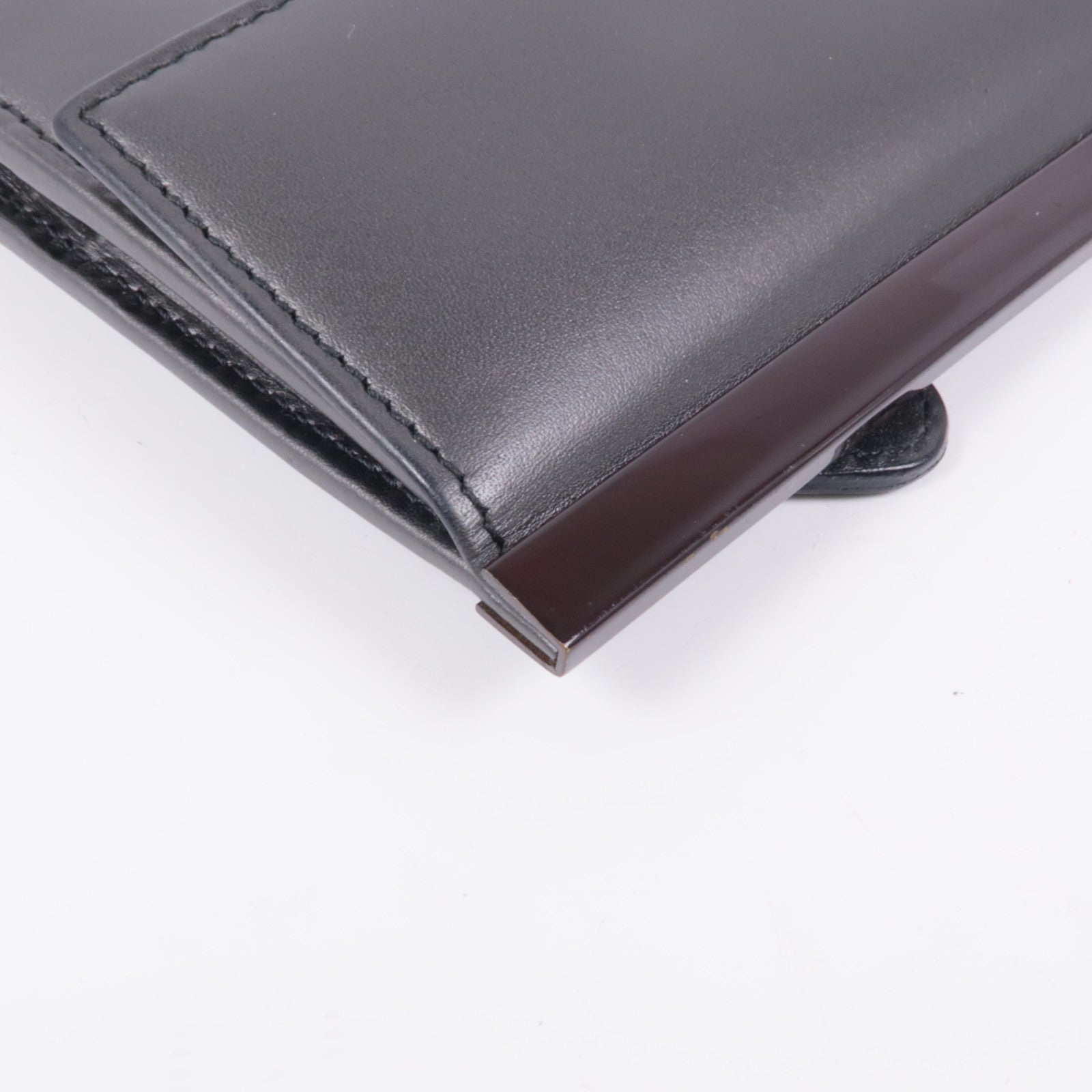 GUCCI GG Wallet Wallet Calfskin Leather Brown