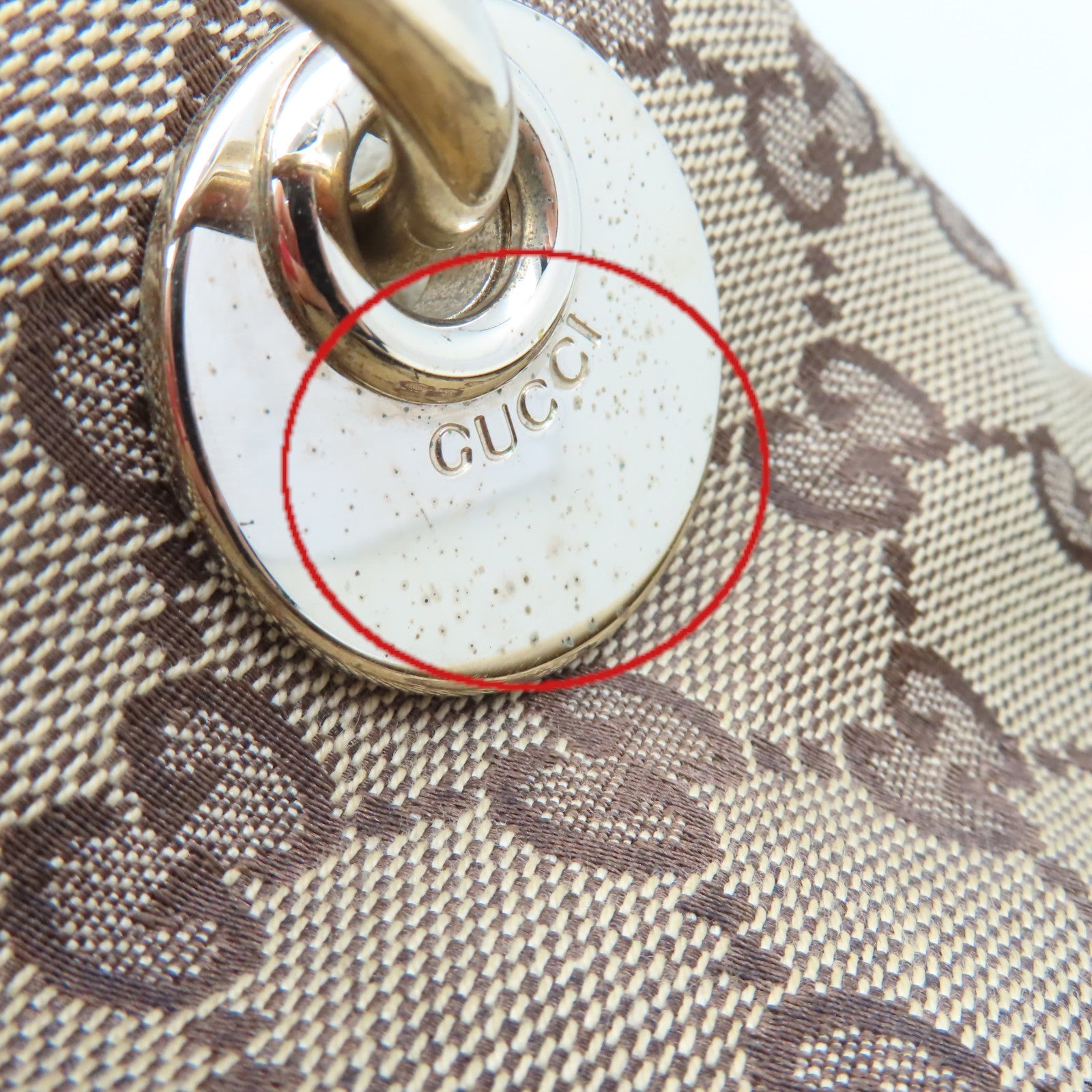 GUCCI GG帆布Shoulder Bag肩背袋啡色/米白色