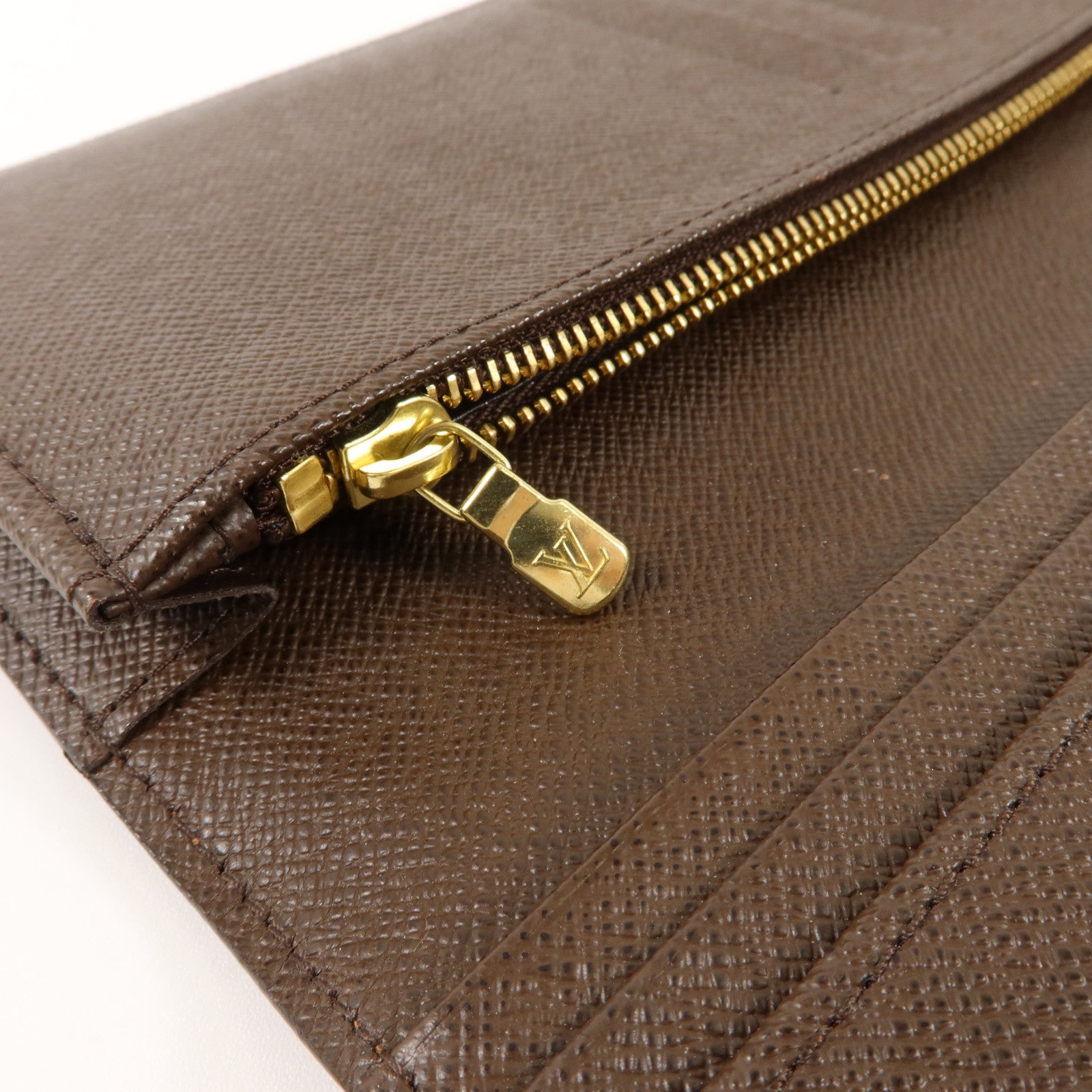 LOUIS VUITTON Damier Portefeuille Brazza Long Wallet長錢包