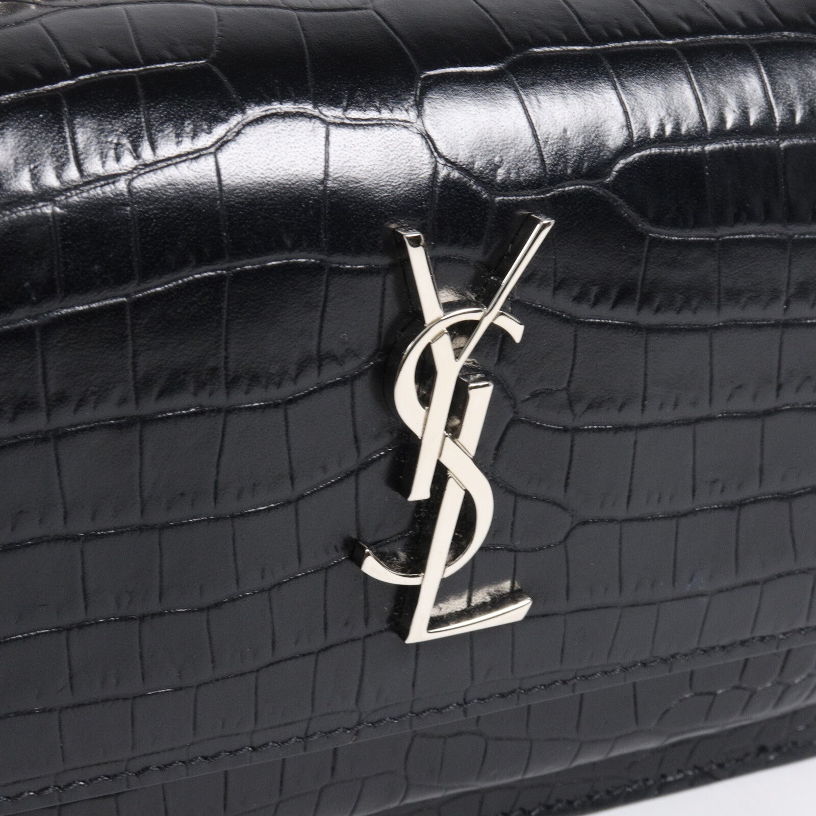 SAINT LAURENT 牛皮皮革Sunset Mini鏈帶肩背袋