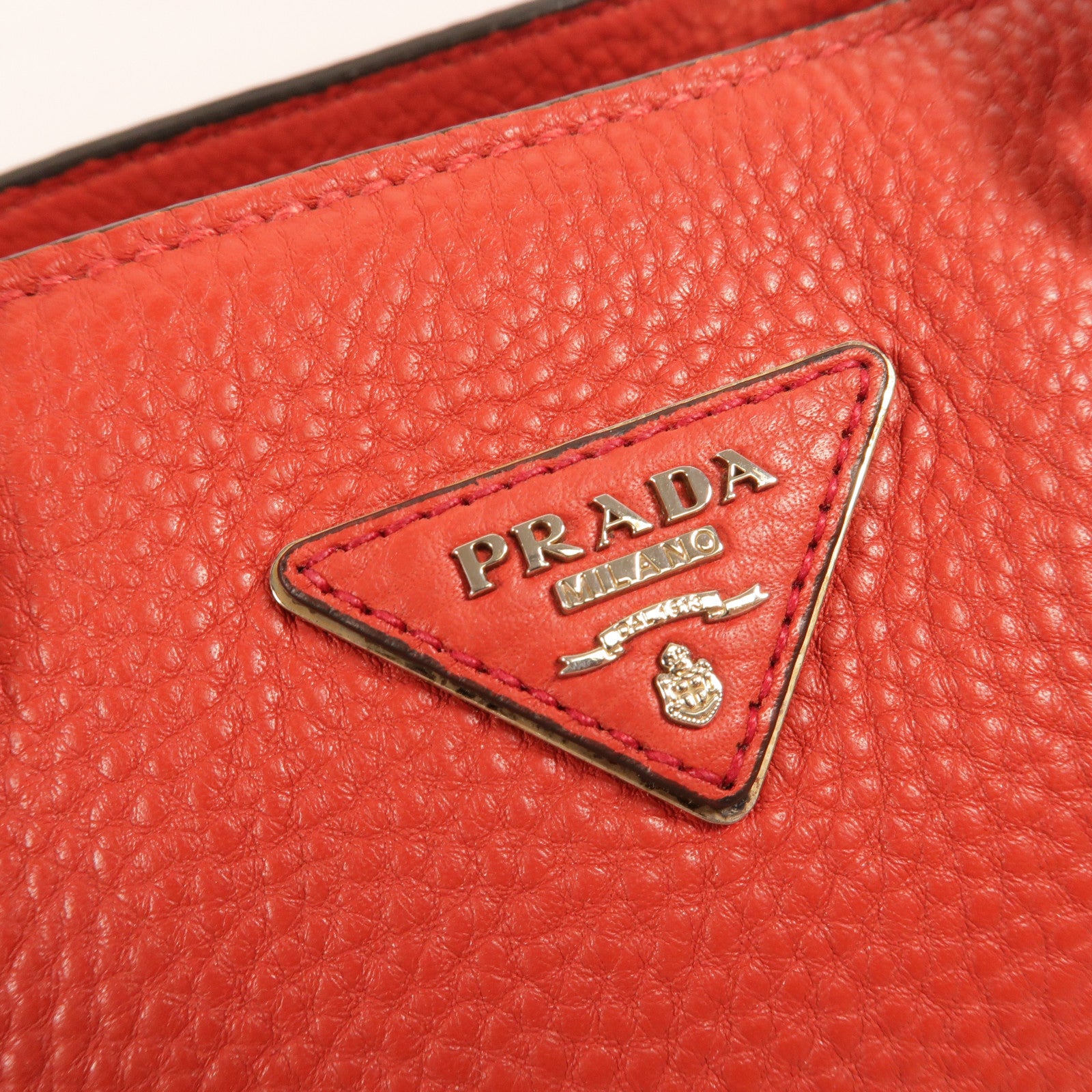 PRADA 牛皮皮革2WayShoulder手挽肩背兩用袋