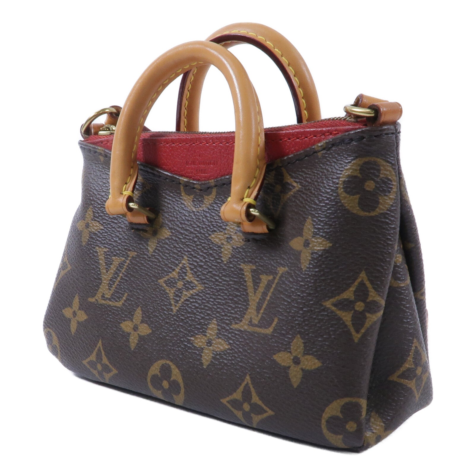 LOUIS VUITTON Monogram Nano Pallas手挽肩背兩用袋