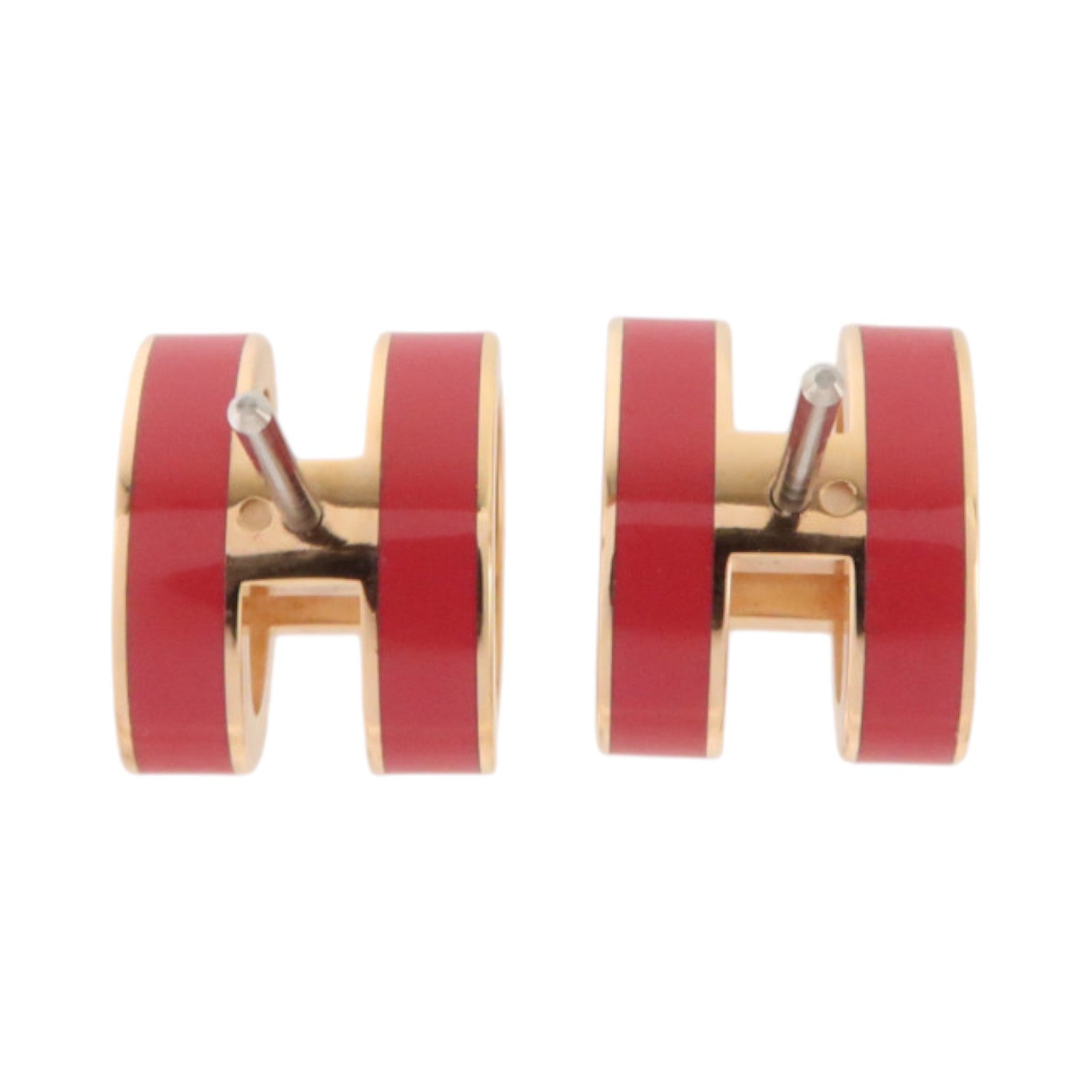 HERMES 金屬/琺瑯Pop H Earrings耳環