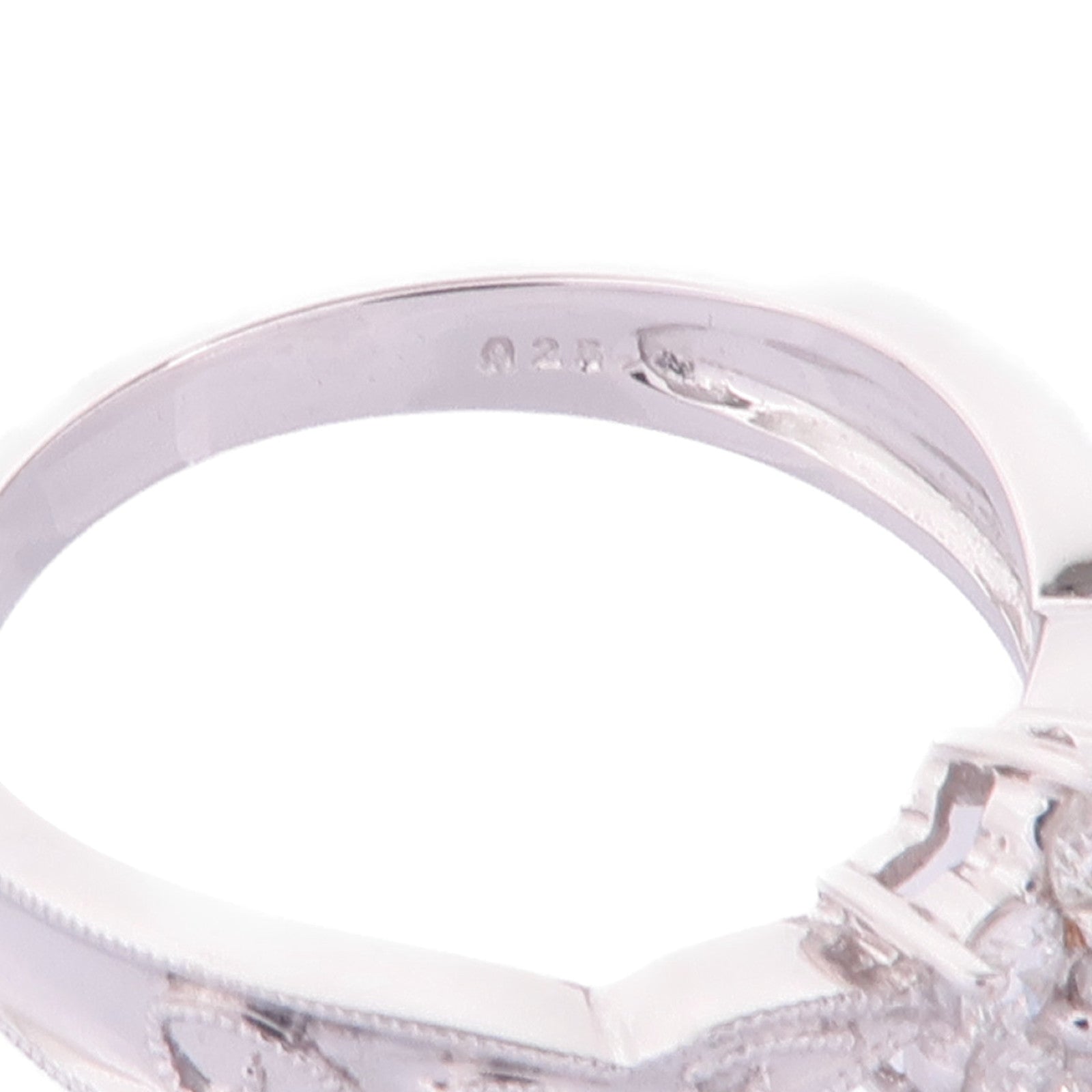 JEWELRY 【激減優惠】18K白金Diamond Ring鑽石戒指US#5.75