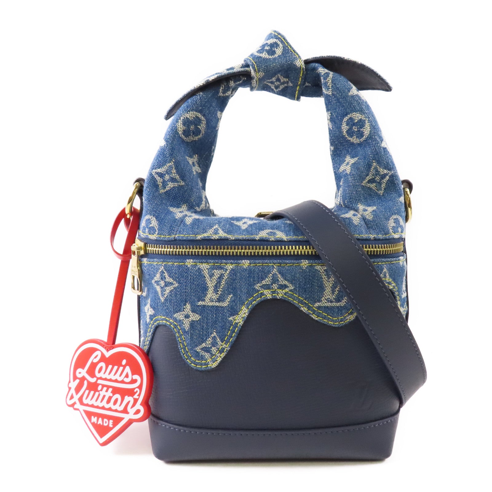 LOUIS VUITTON 【激減優惠】Taurillon/牛仔布Japanese Cruiser Bag金扣手挽肩背兩用袋