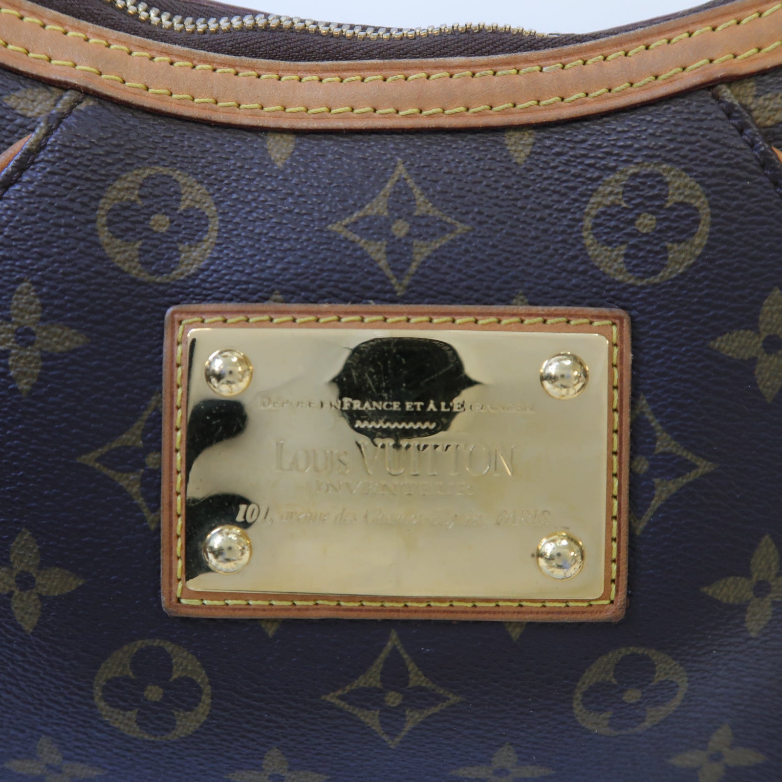 LOUIS VUITTON 【激減優惠】Monogram Thames GM金扣肩背袋啡色