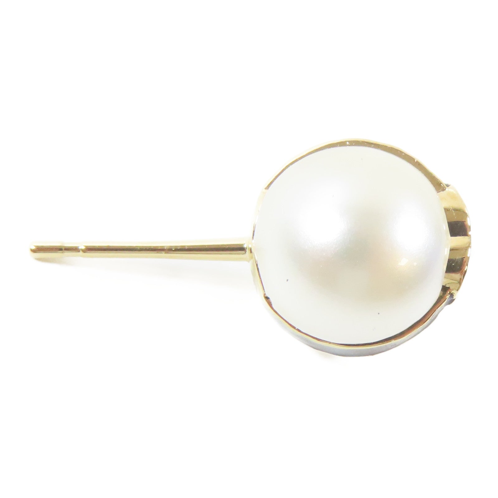 CHANEL 金屬/PVC Pierced Earring耳環黑色/白色