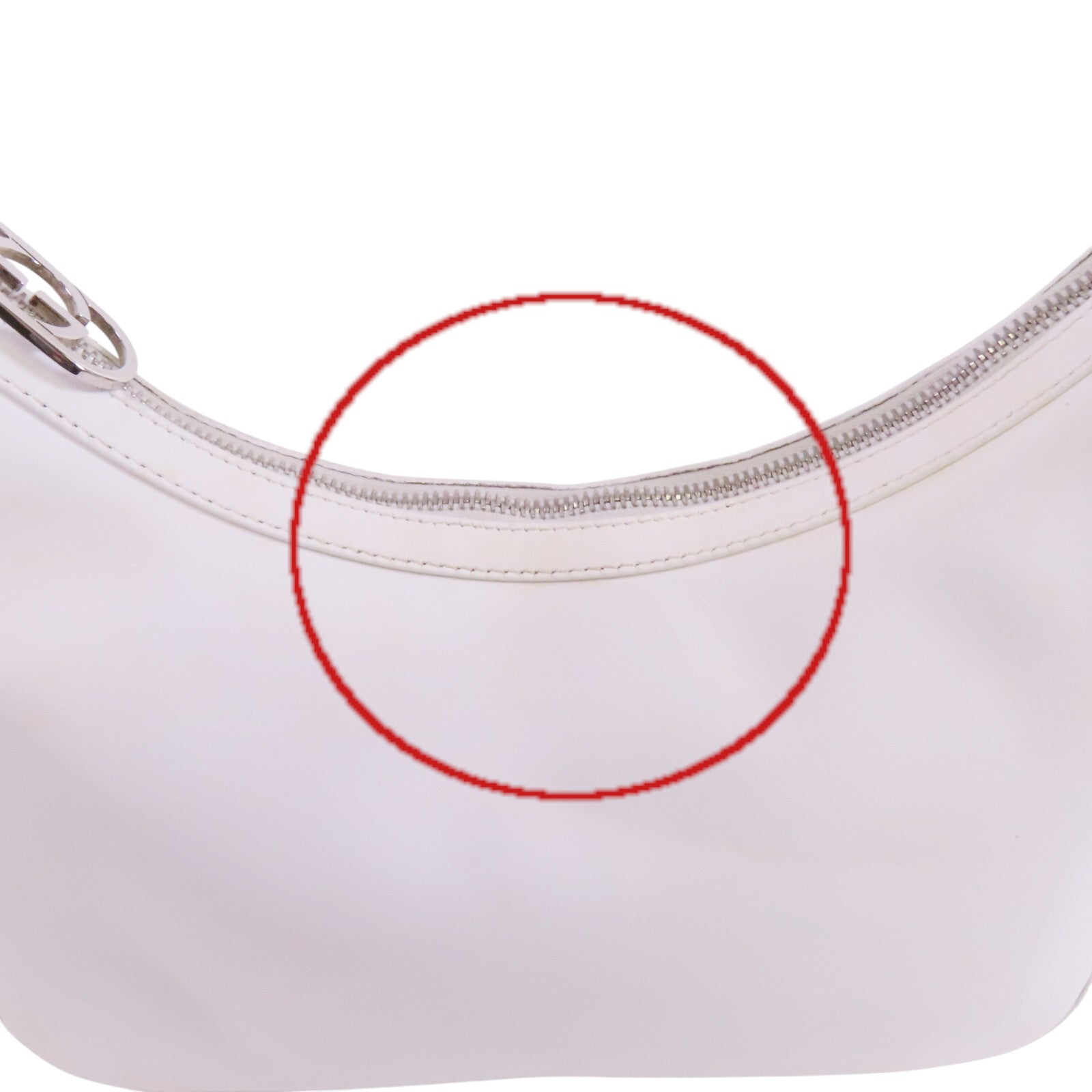 GUCCI 牛皮皮革Shoulder Bag銀扣肩背袋