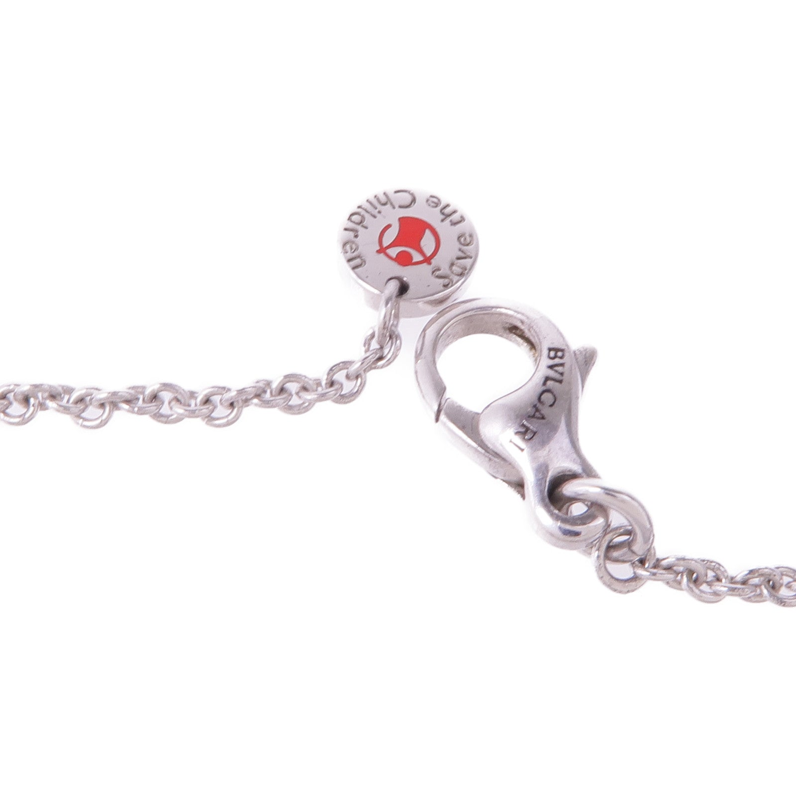 BVLGARI 925純銀/陶瓷Save The Children Necklace項鍊