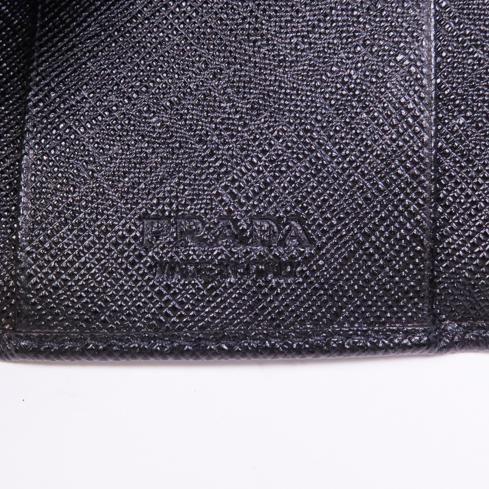 PRADA 牛皮皮革Key Case銀扣鑰匙包