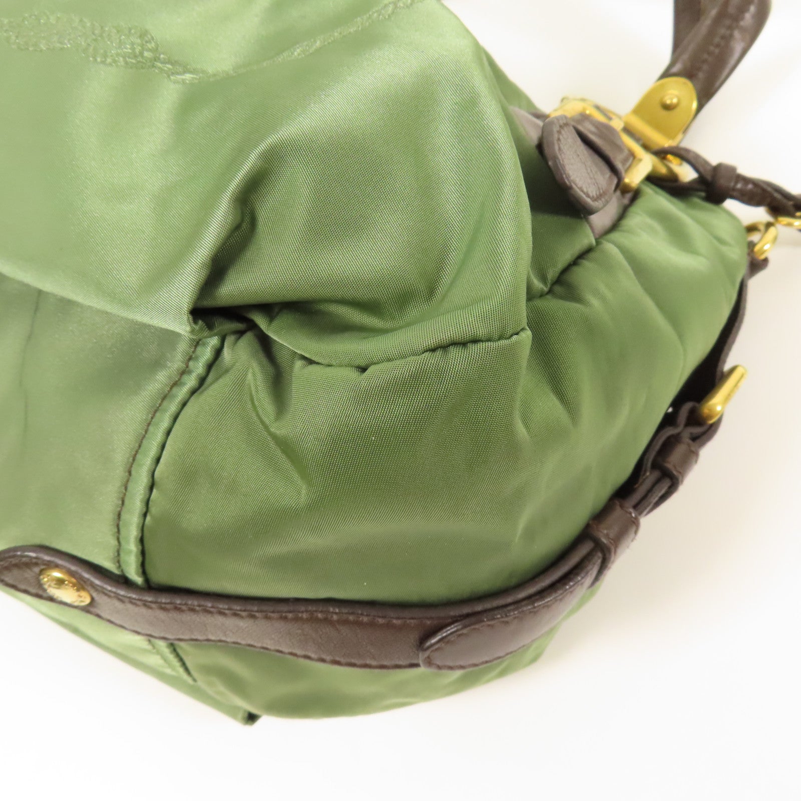 PRADA 尼龍Shoulder Bag金扣手挽肩背兩用袋