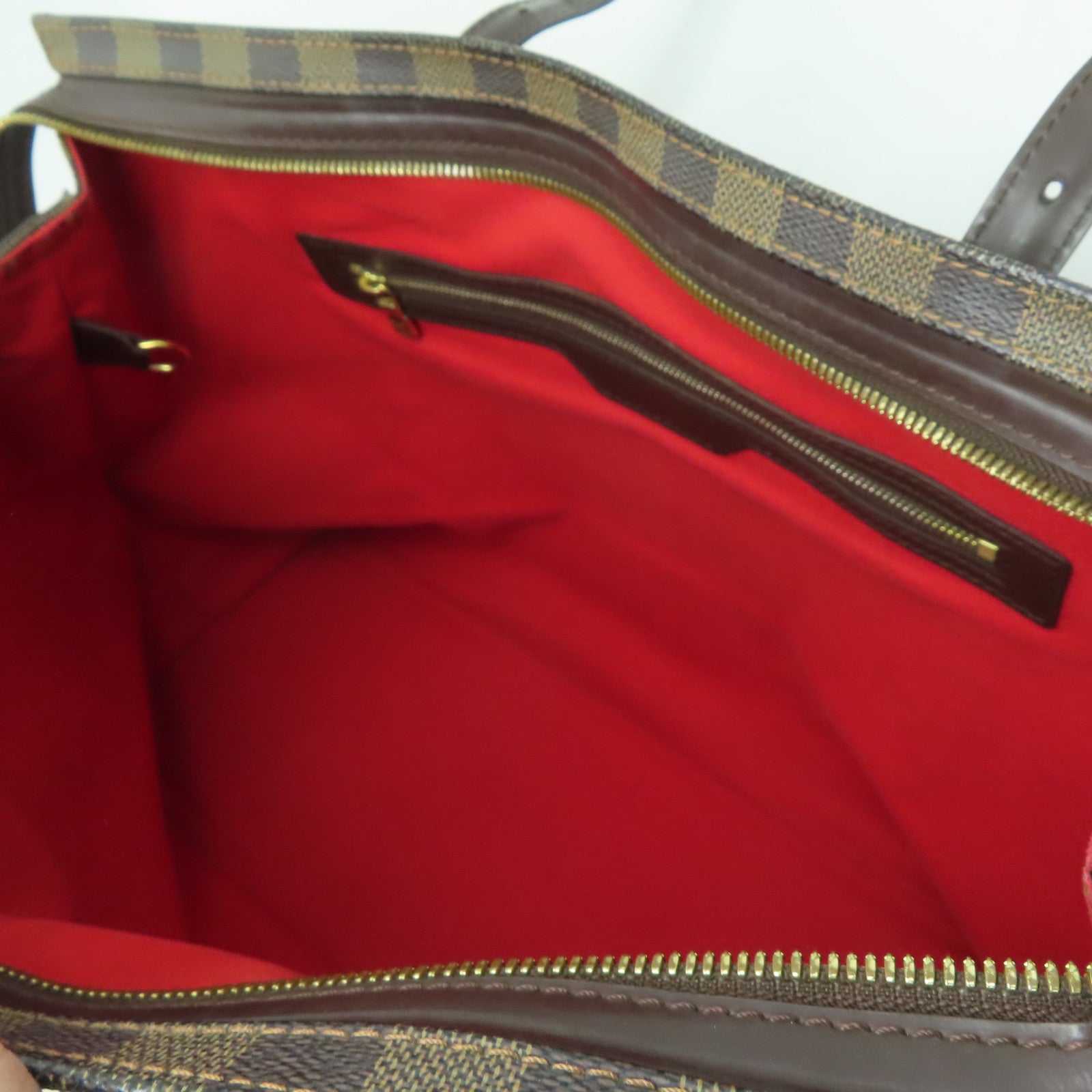 LOUIS VUITTON **【激減優惠】Damier Chelsea金扣肩背袋啡色