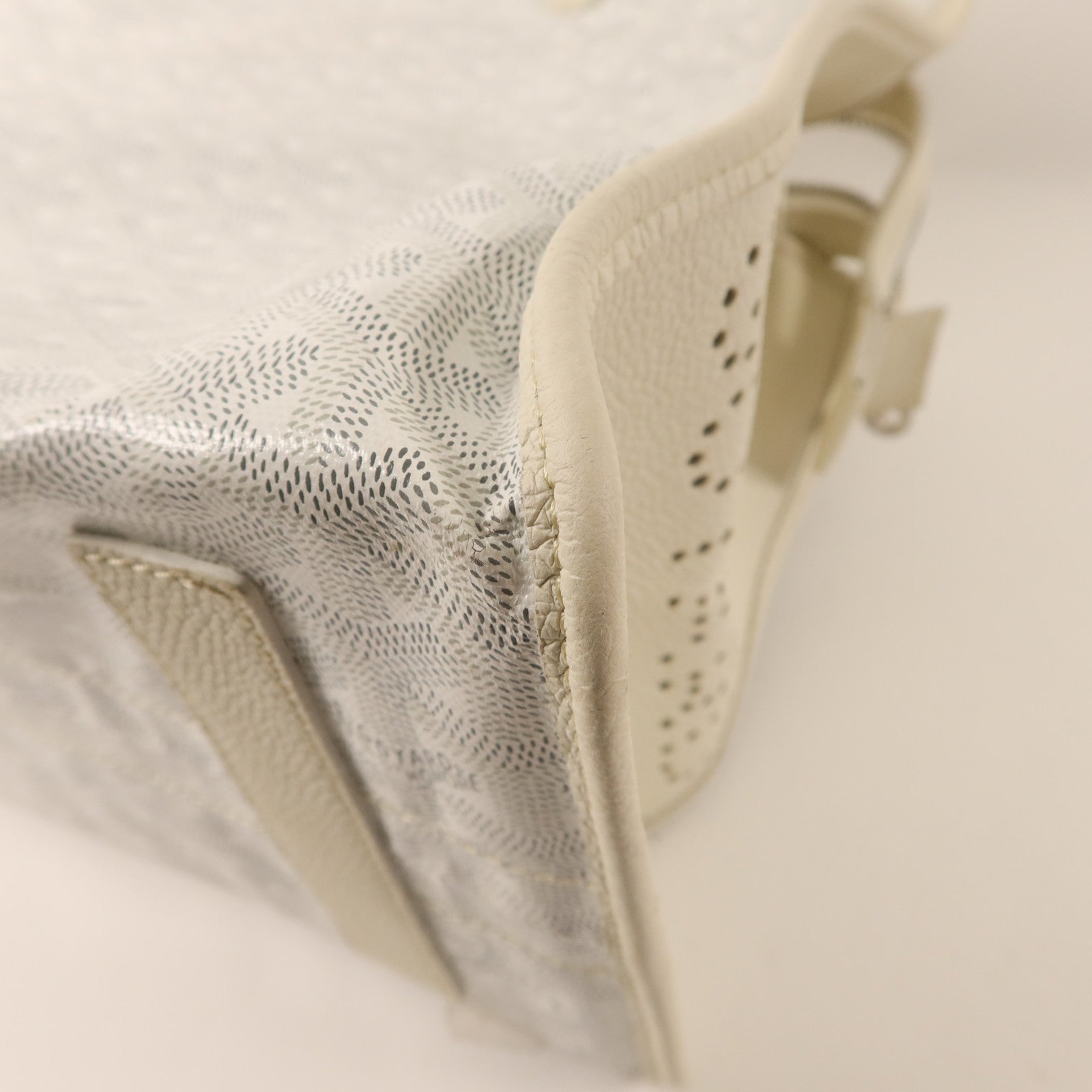 GOYARD 牛皮皮革Sac Hardy PM銀扣手挽袋