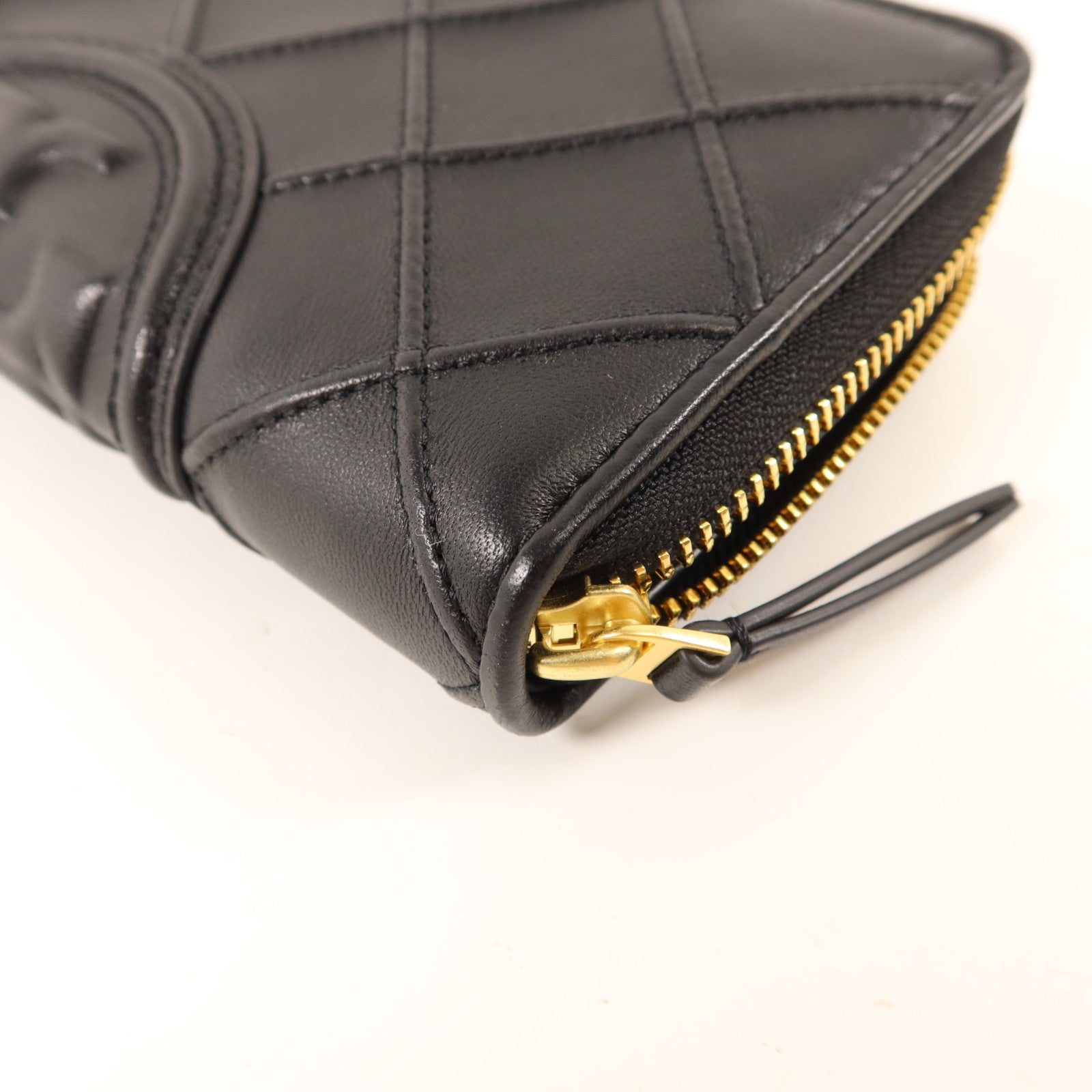 Tory Burch 牛皮皮革Long Round Wallet金扣長錢包