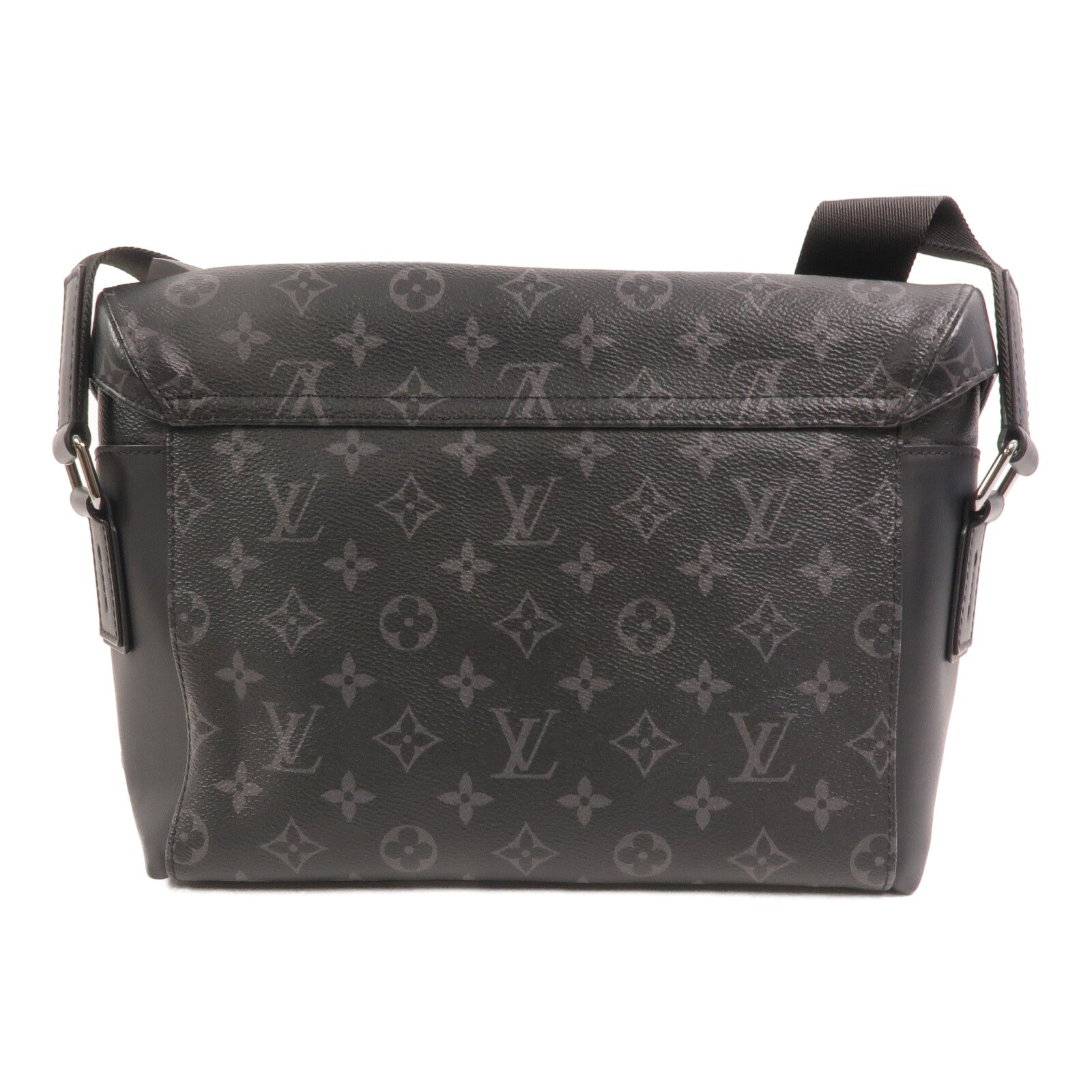 LOUIS VUITTON Monogram Eclipse Messenger PM Voyager肩背袋