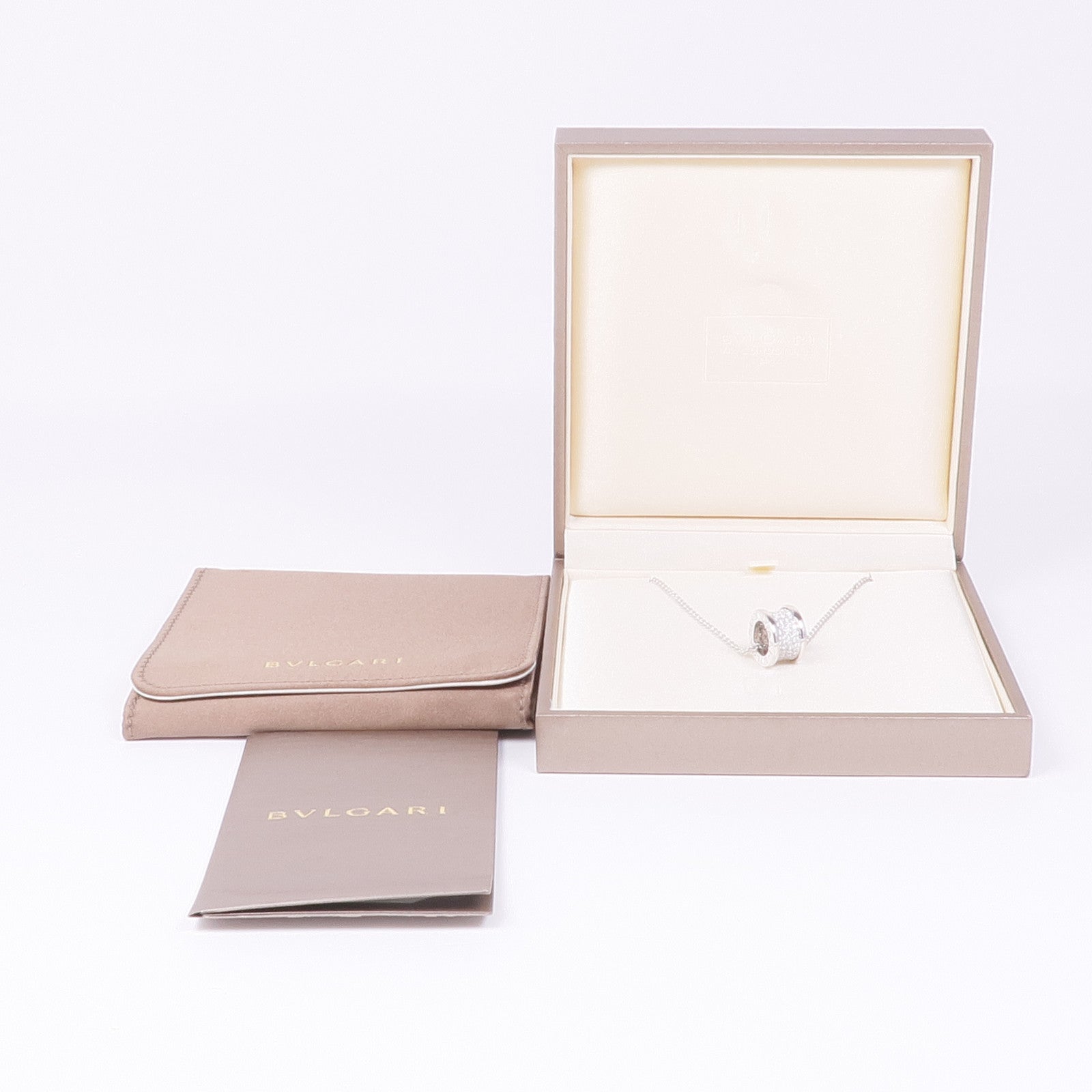 BVLGARI 【激減優惠】18K白金B.zero1 Necklace Diamond鑽石項鍊