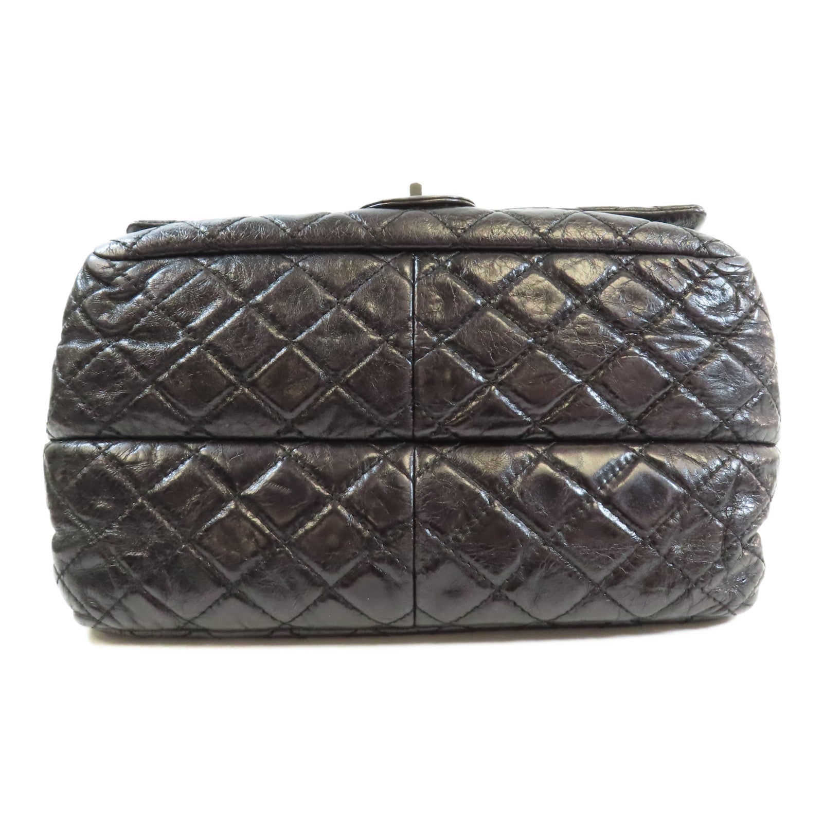 CHANEL CC SHW Chain Shoulder Bag Calfskin Leather Black