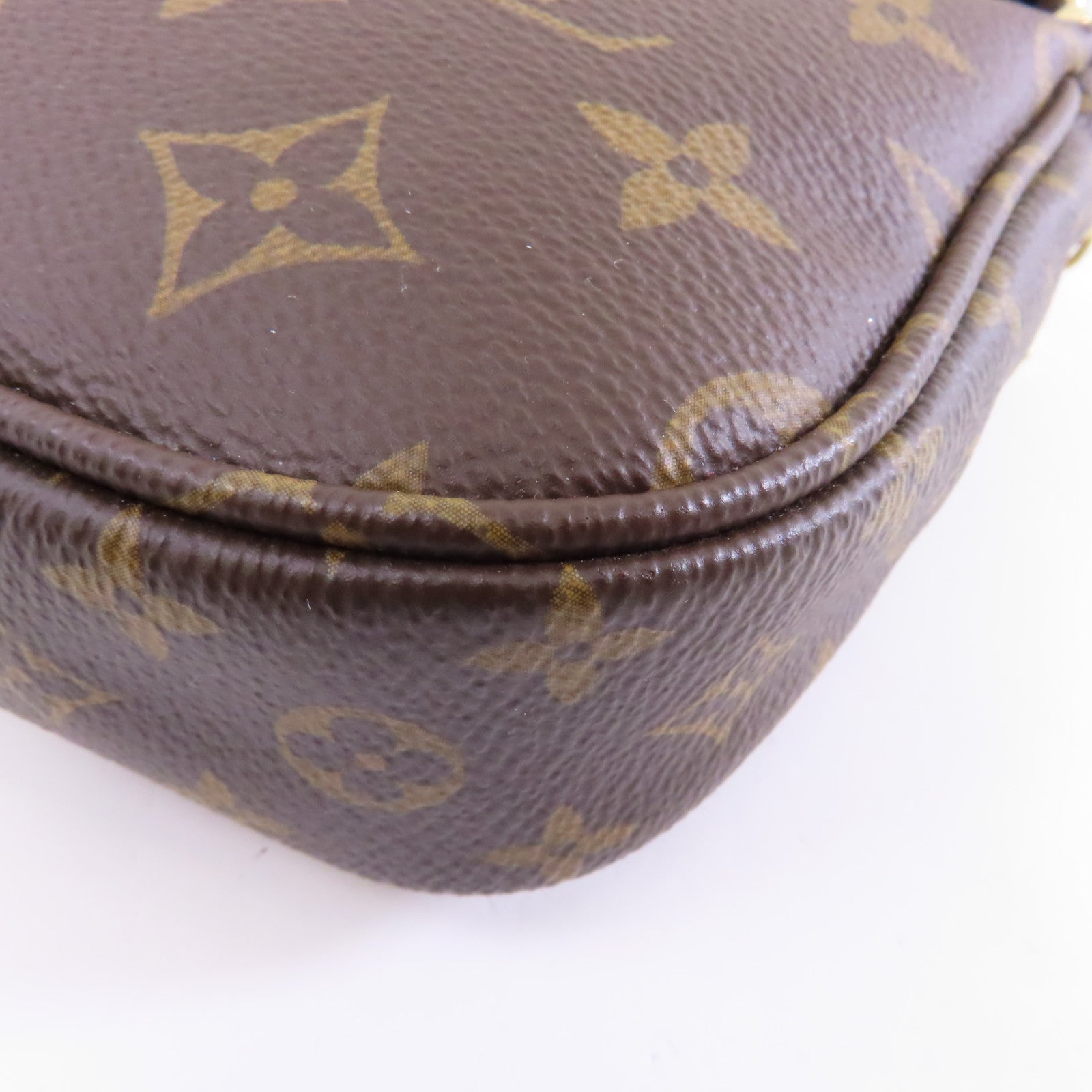 LOUIS VUITTON Monogram Multi Pochette Accessoires金扣鏈帶手挽肩背兩用袋啡色/粉紅色