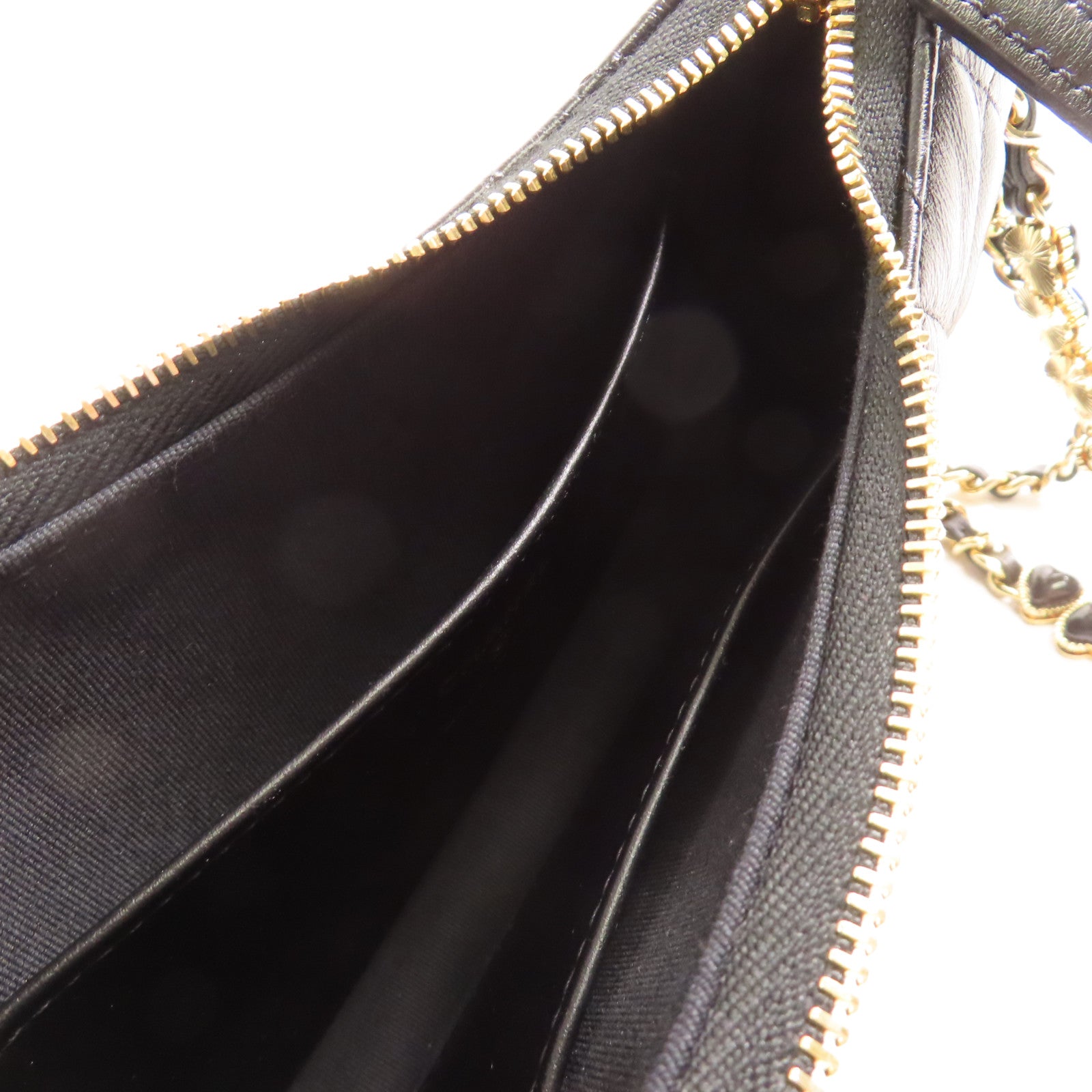CHANEL 牛皮皮革Shoulder Bag金扣鏈帶肩背袋