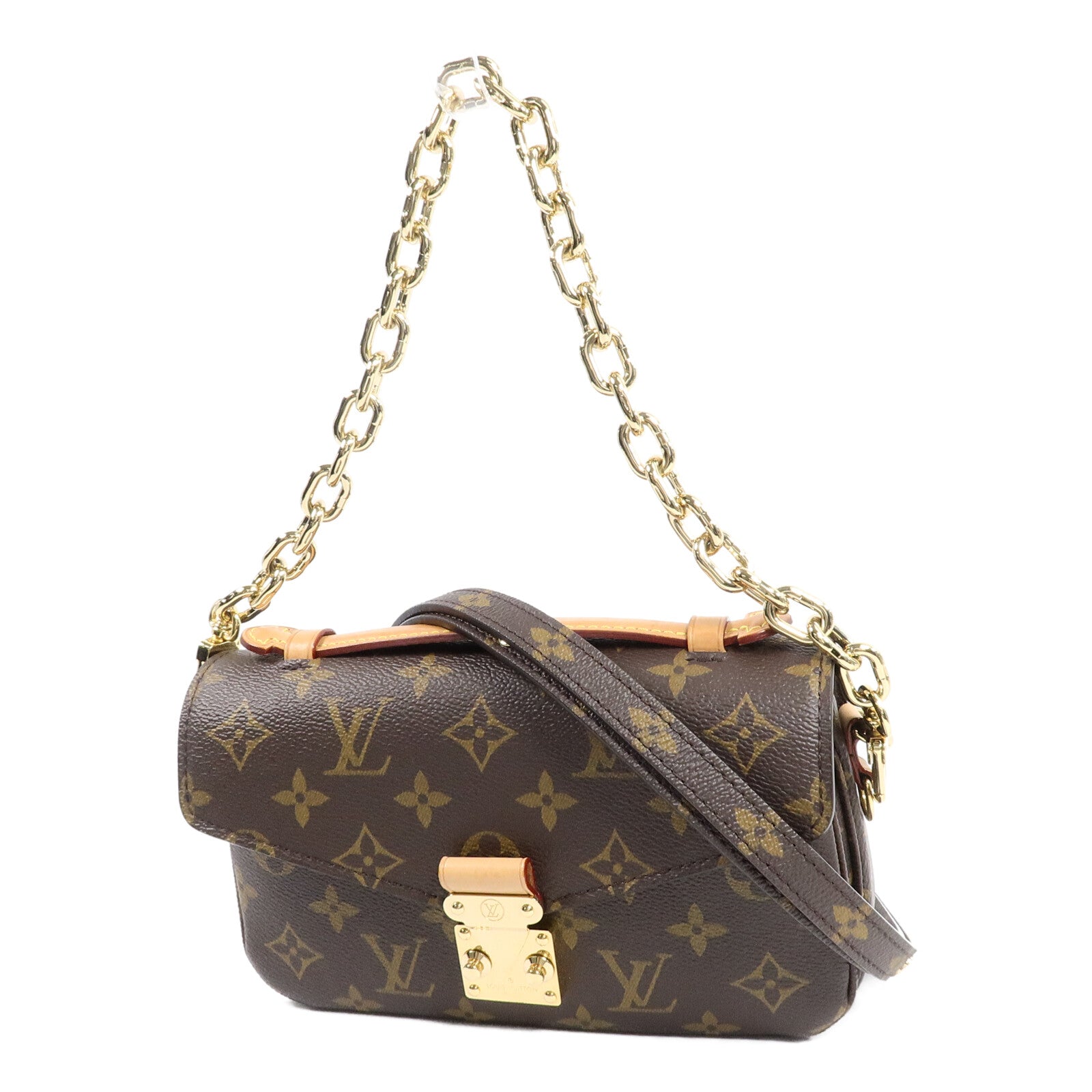 LOUIS VUITTON Monogram Pochette Metis East West手挽肩背兩用袋