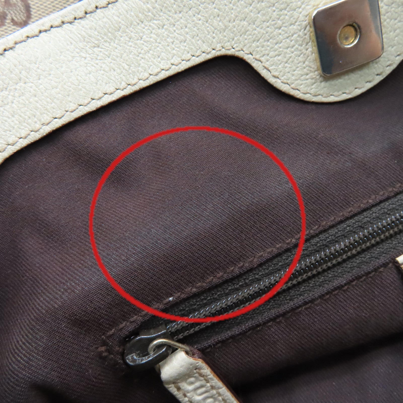 GUCCI GG帆布Shoulder Bag肩背袋啡色/米白色