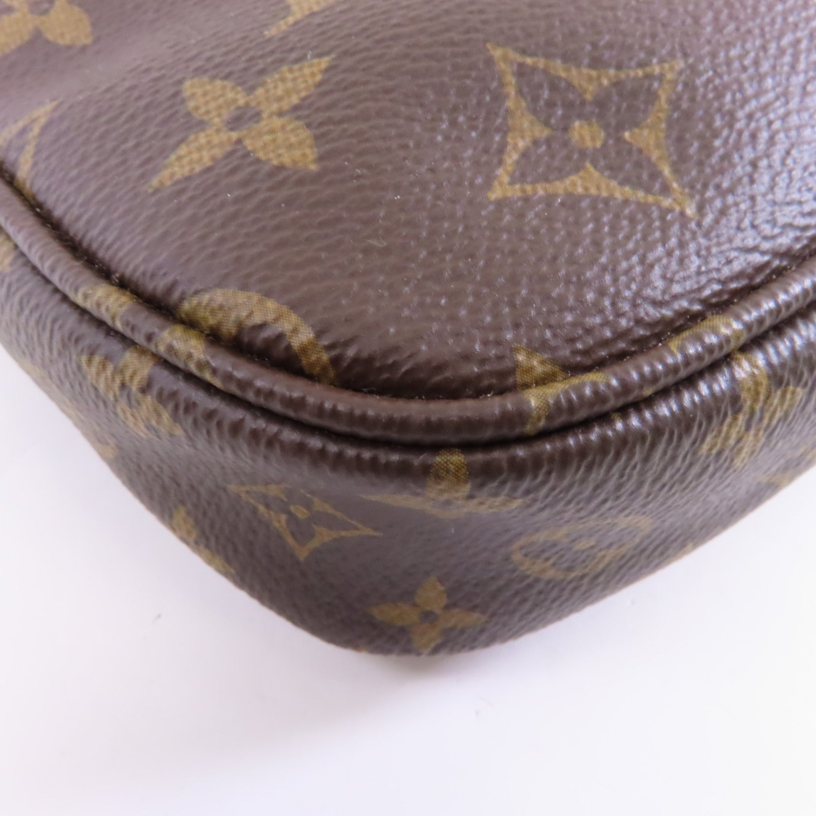 LOUIS VUITTON Monogram Multi Pochette Accessoires金扣鏈帶手挽肩背兩用袋啡色/粉紅色