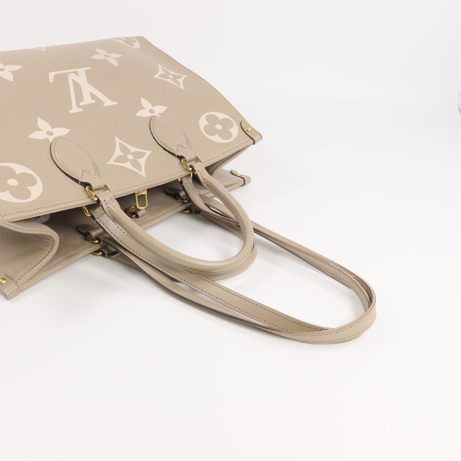 LOUIS VUITTON Monogram Empreinte OnTheGo MM金扣手挽肩背兩用袋
