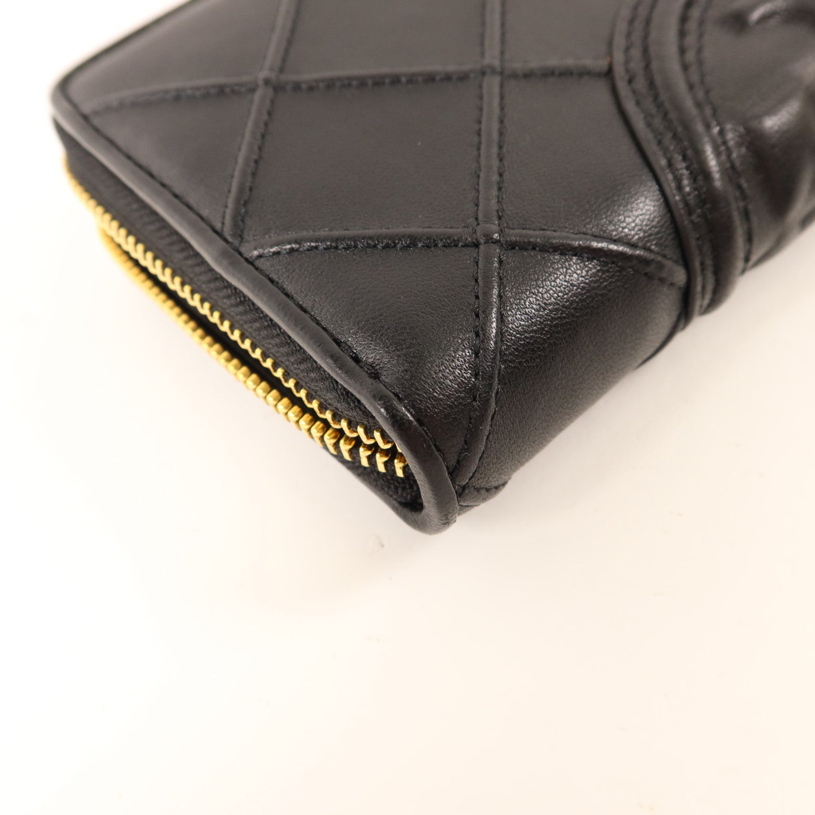 Tory Burch 牛皮皮革Long Round Wallet金扣長錢包