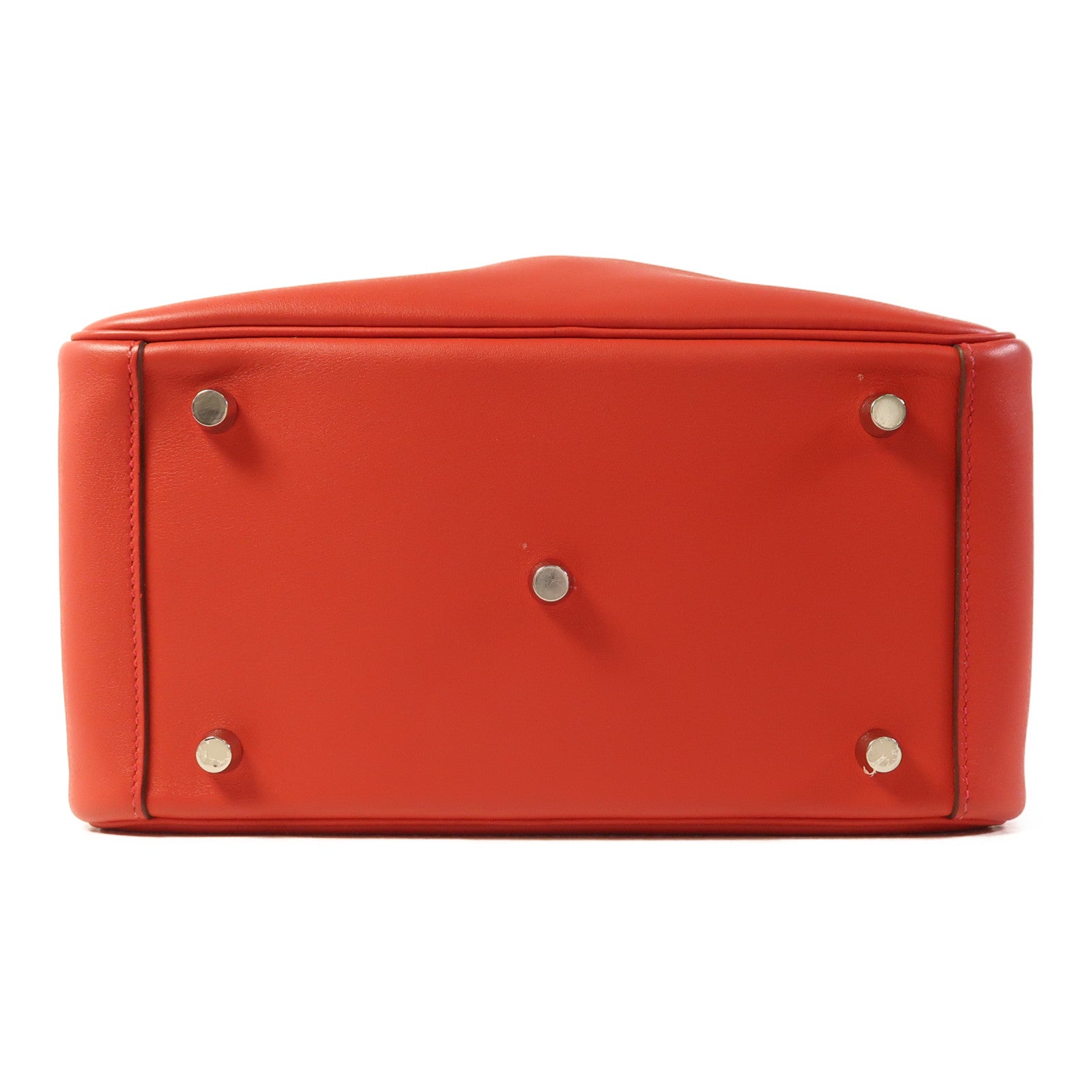 HERMES Swift皮革Lindy 26銀扣手挽肩背兩用袋Rouge Casaque