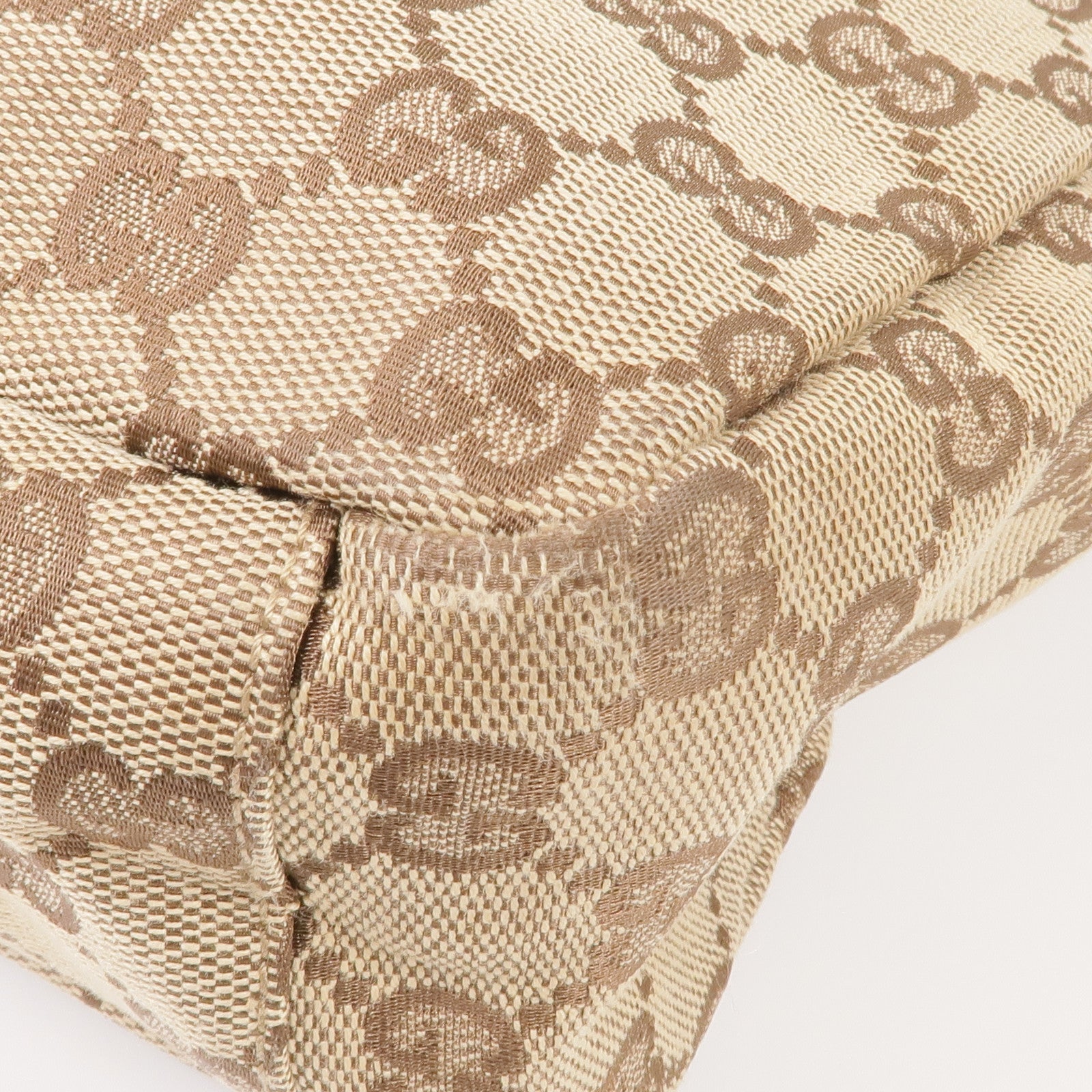 GUCCI 帆布Shoulder Bag銀扣肩背袋