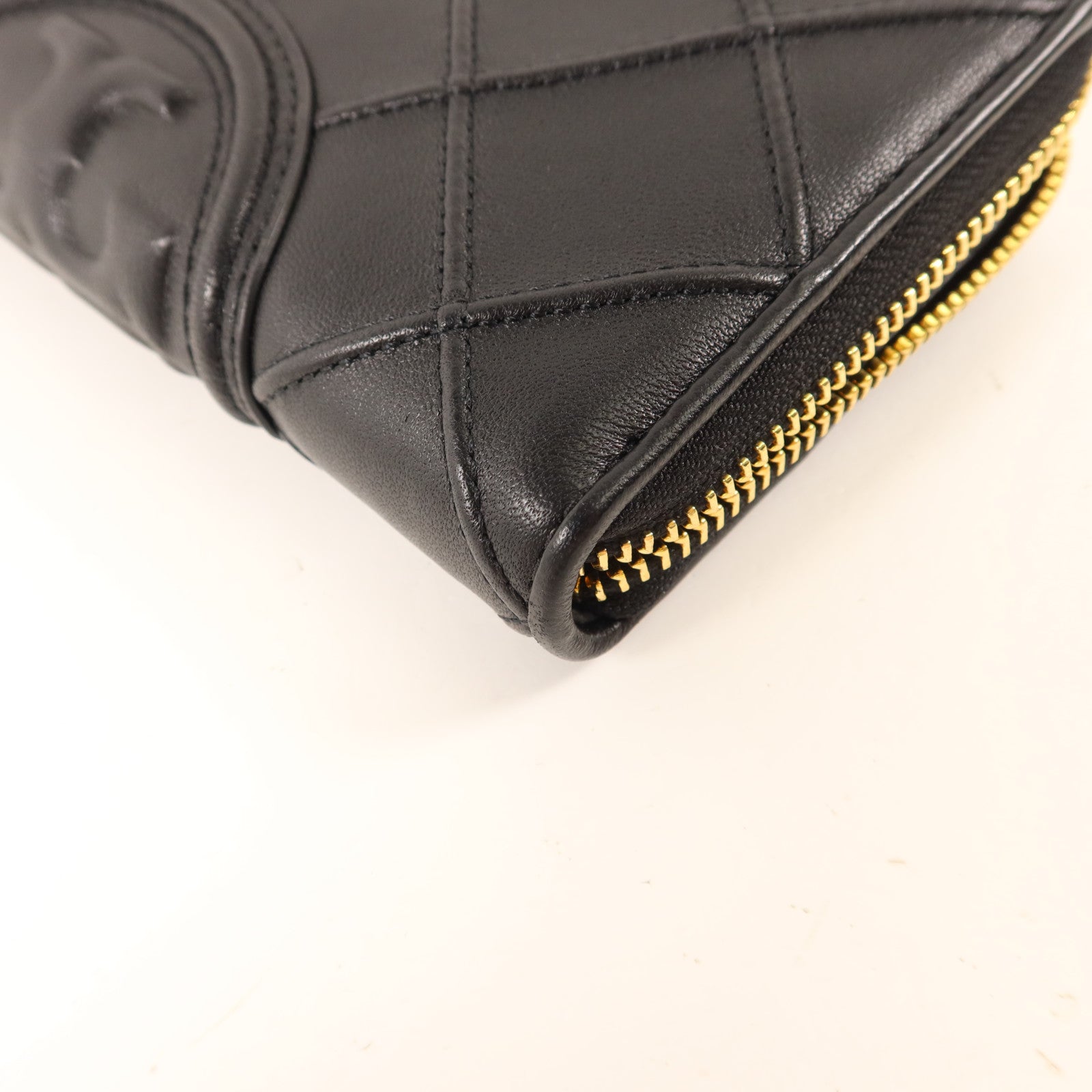 Tory Burch 牛皮皮革Long Round Wallet金扣長錢包