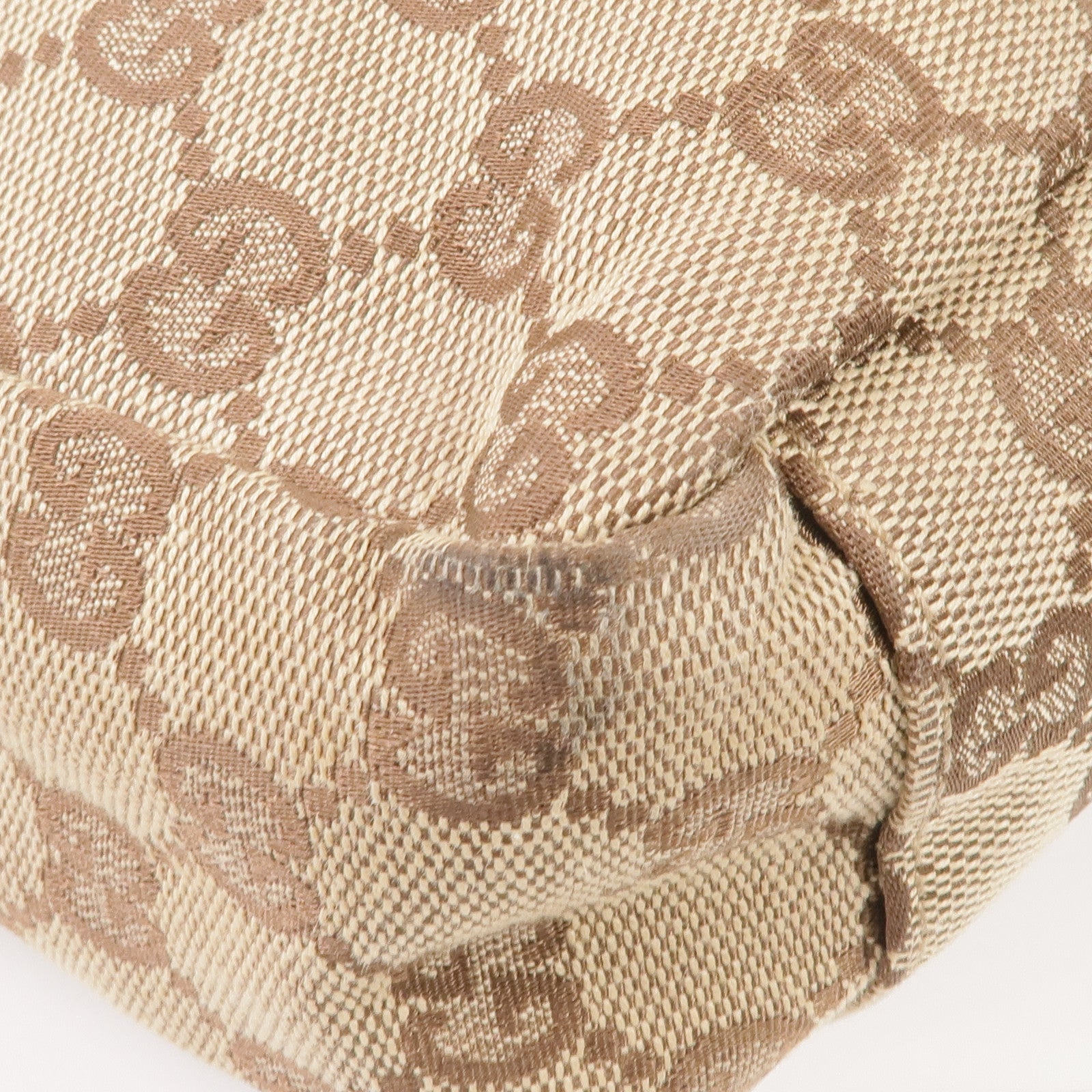 GUCCI 帆布Shoulder Bag銀扣肩背袋