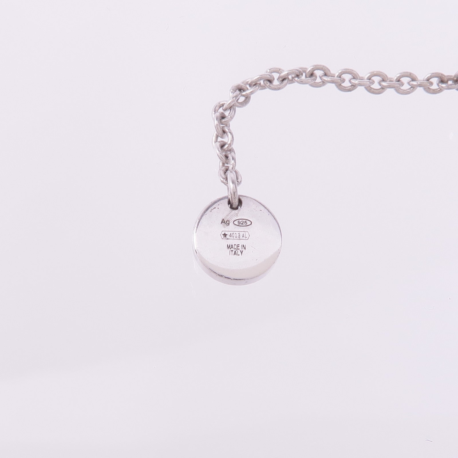 BVLGARI 925純銀/陶瓷Save The Children Necklace項鍊