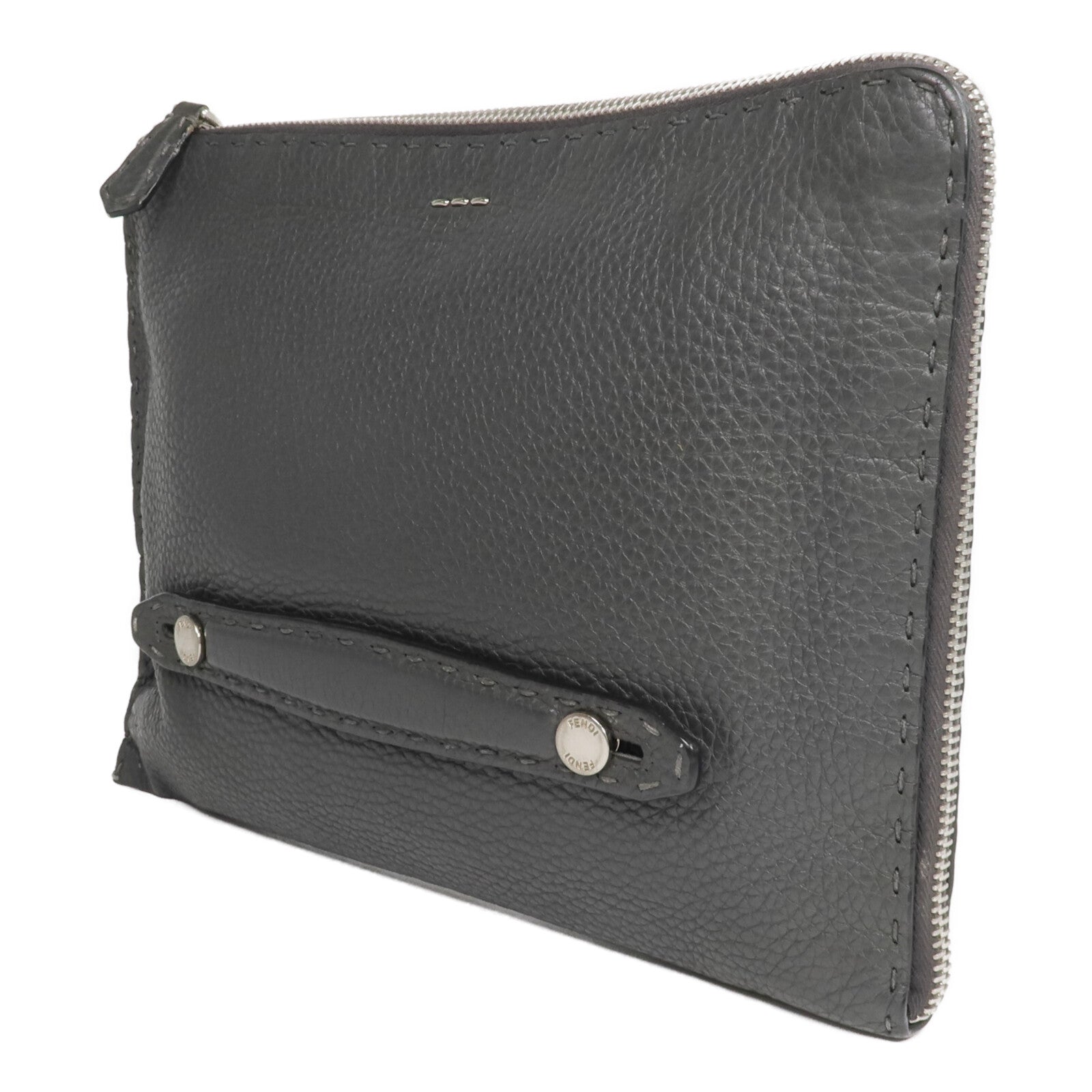 FENDI 牛皮皮革Selleria Clutch Bag手拿包