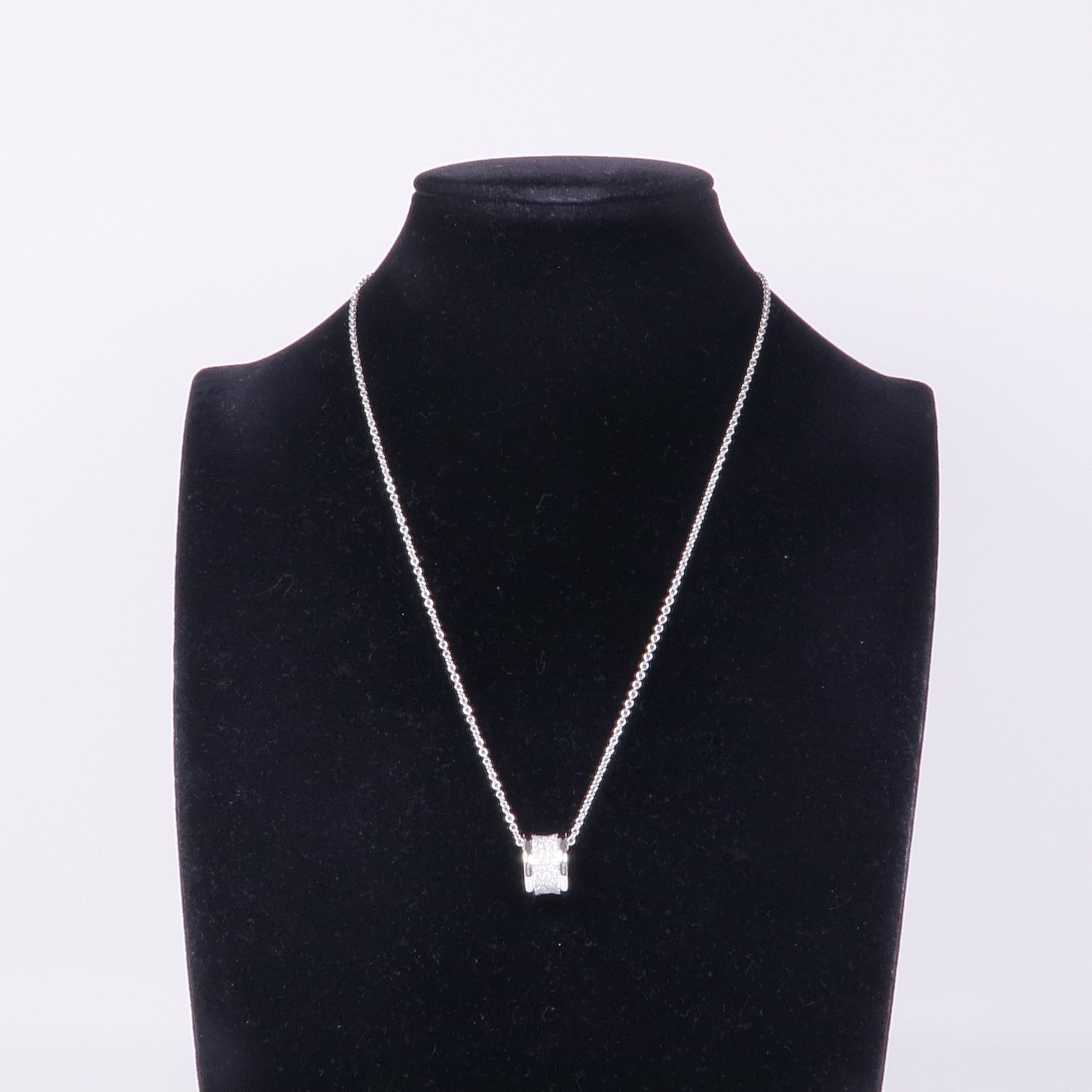 BVLGARI 【激減優惠】18K白金B.zero1 Necklace Diamond鑽石項鍊