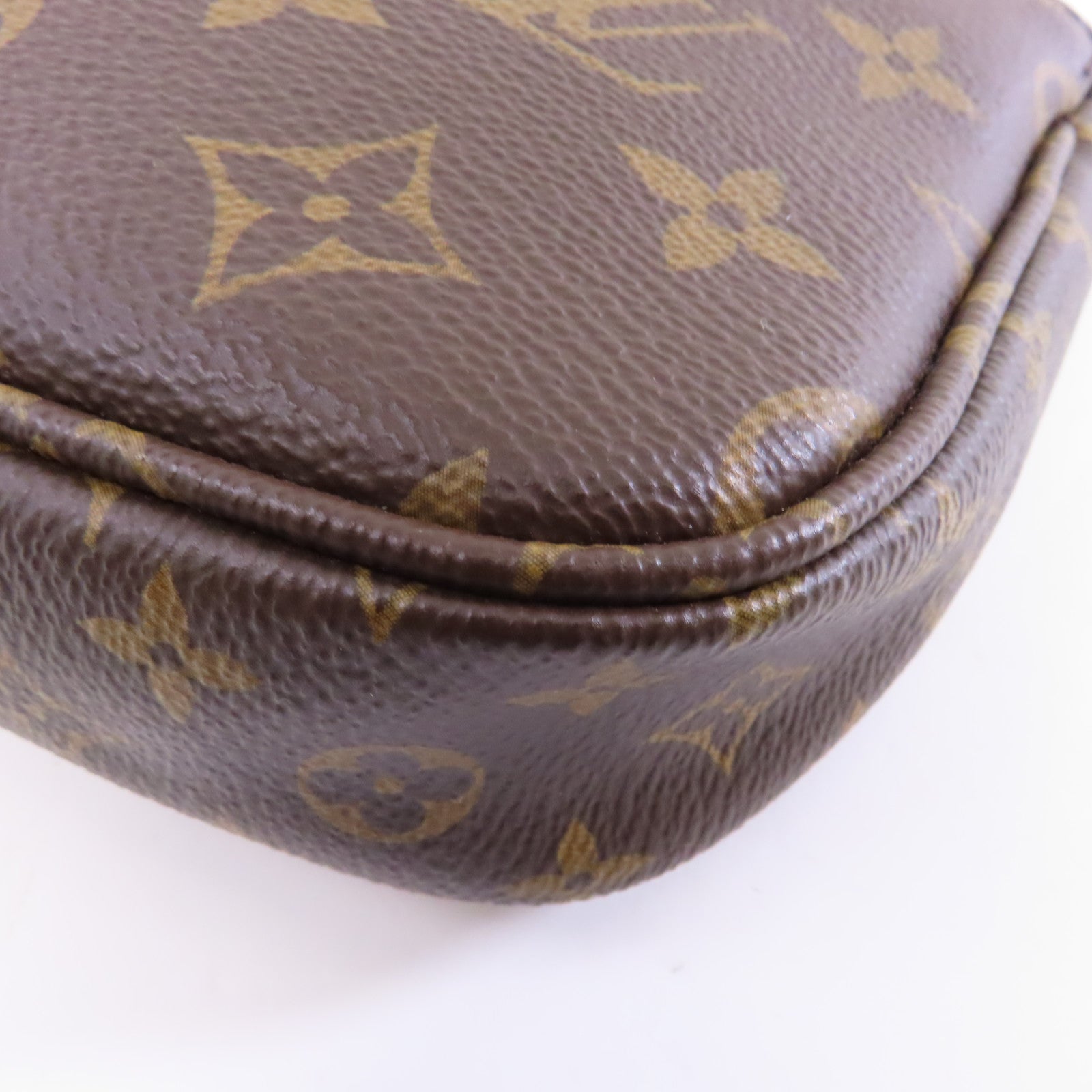 LOUIS VUITTON Monogram Multi Pochette Accessoires金扣鏈帶手挽肩背兩用袋啡色/粉紅色