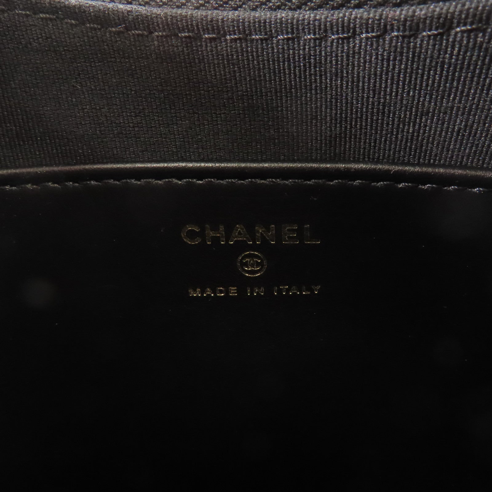 CHANEL 牛皮皮革Shoulder Bag金扣鏈帶肩背袋