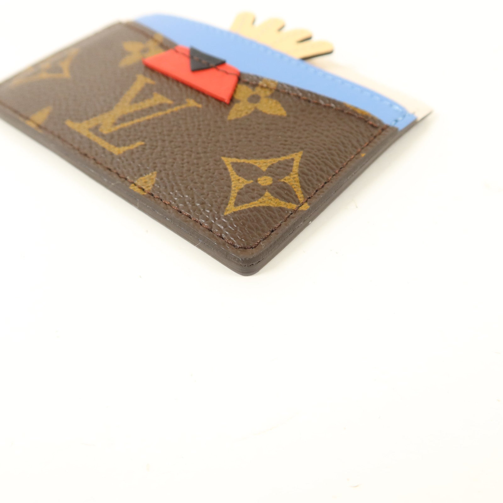 LOUIS VUITTON Monogram Tribal Mask Card Holder卡片套