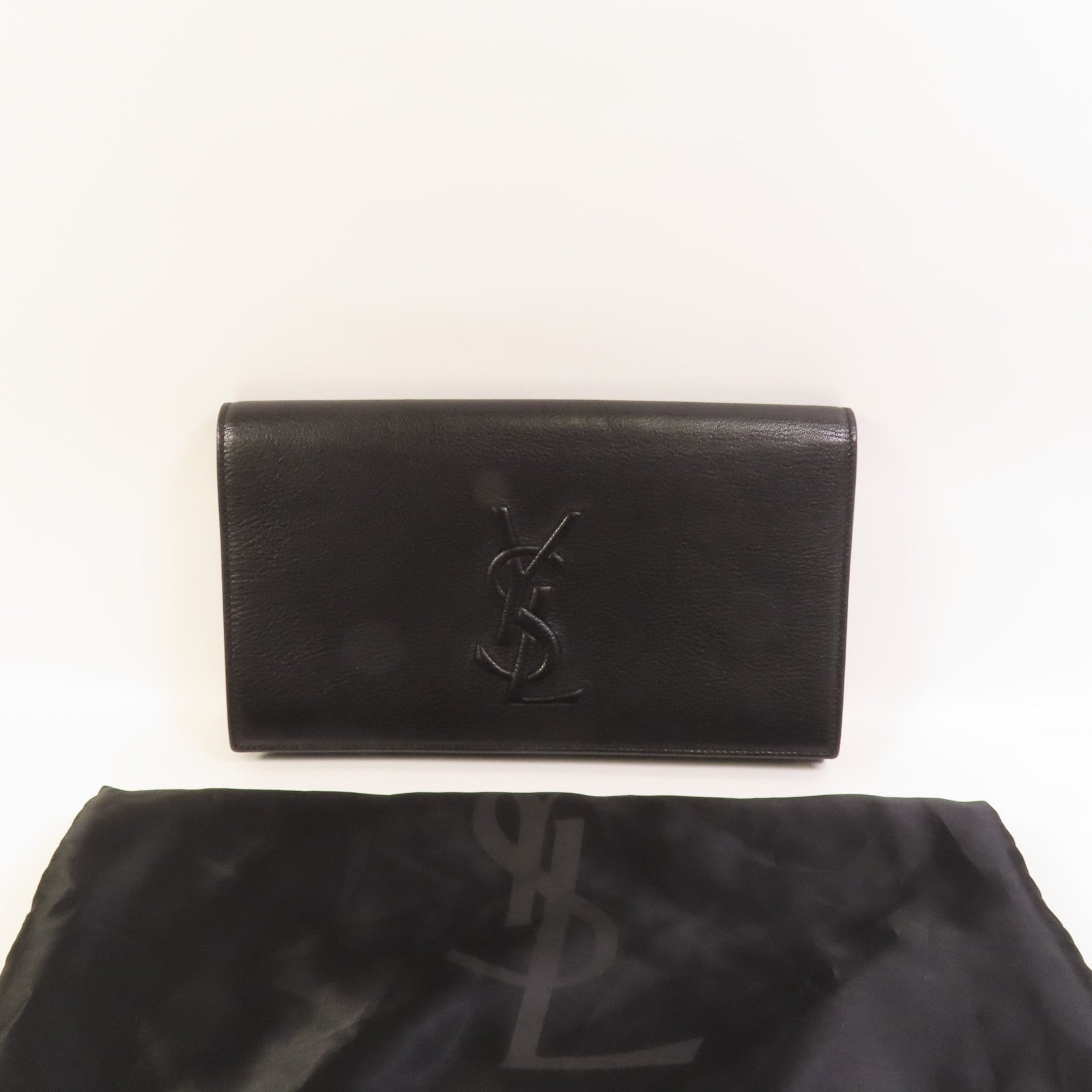 SAINT LAURENT 牛皮皮革Beldujour Clutch手拿包