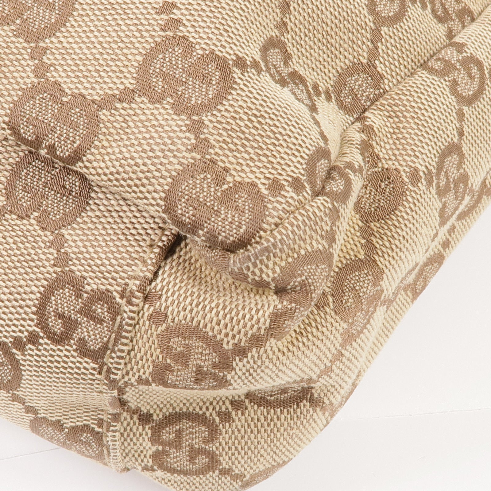 GUCCI 帆布Shoulder Bag銀扣肩背袋